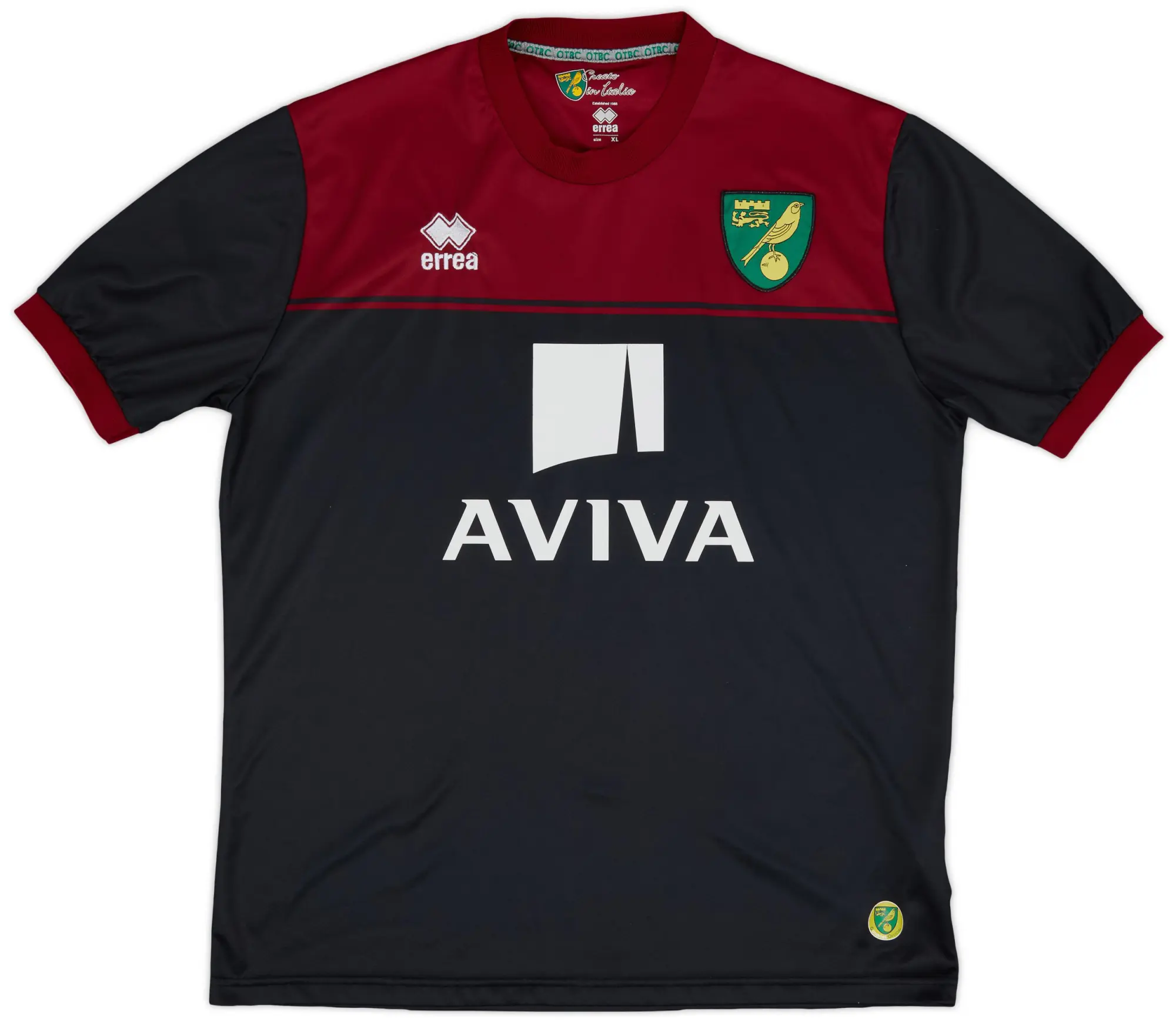 Errea 2014-15 Norwich Away Shirt - 7/10 - (XL)