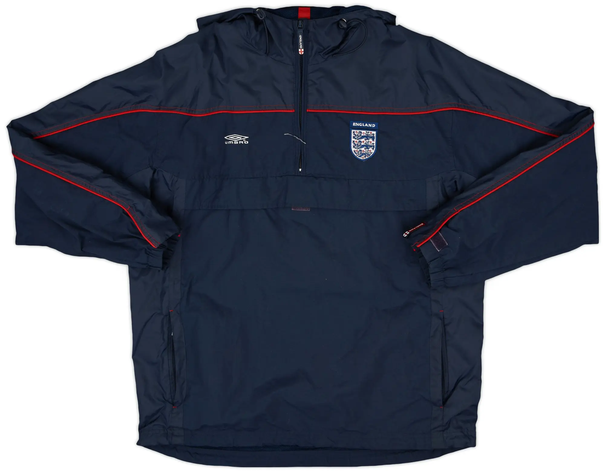 2000-02 England Umbro Hooded Rain Jacket - 8/10 - (XL)