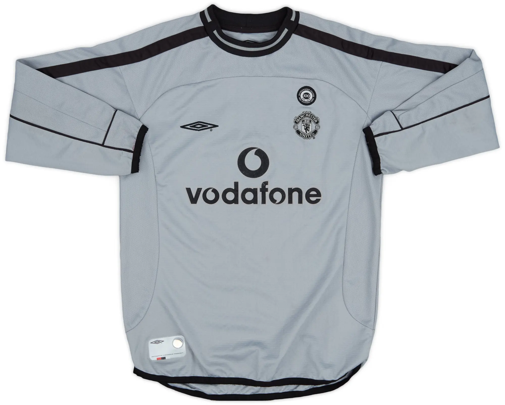 Umbro 2001-02 Manchester United Centenary GK Shirt - 8/10 - (S.Boys)