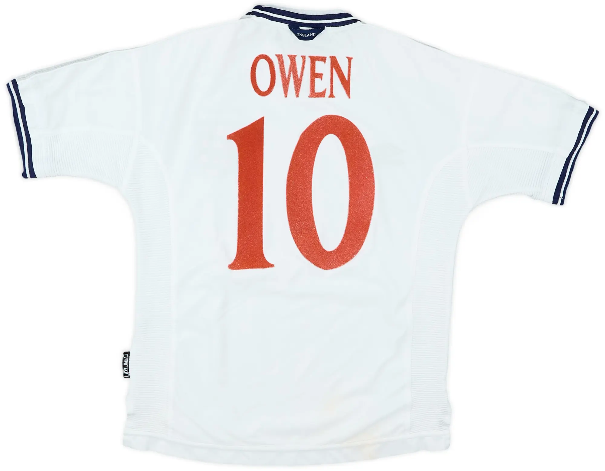 Umbro 1999-01 England Home Shirt Owen #10 - 6/10 - (Y)