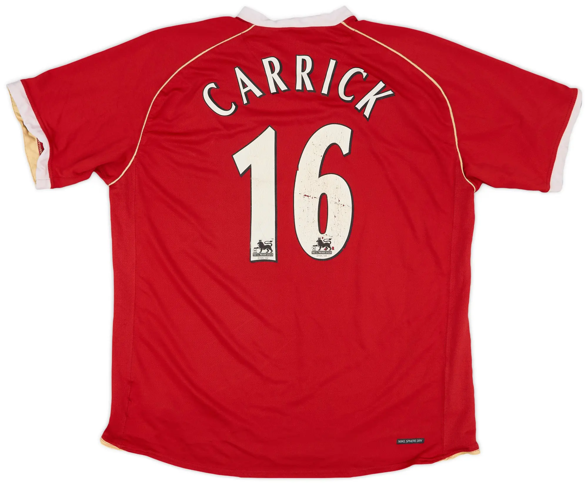 Nike 2006-07 Manchester United Home Shirt Carrick #16 - 5/10 - (XL)