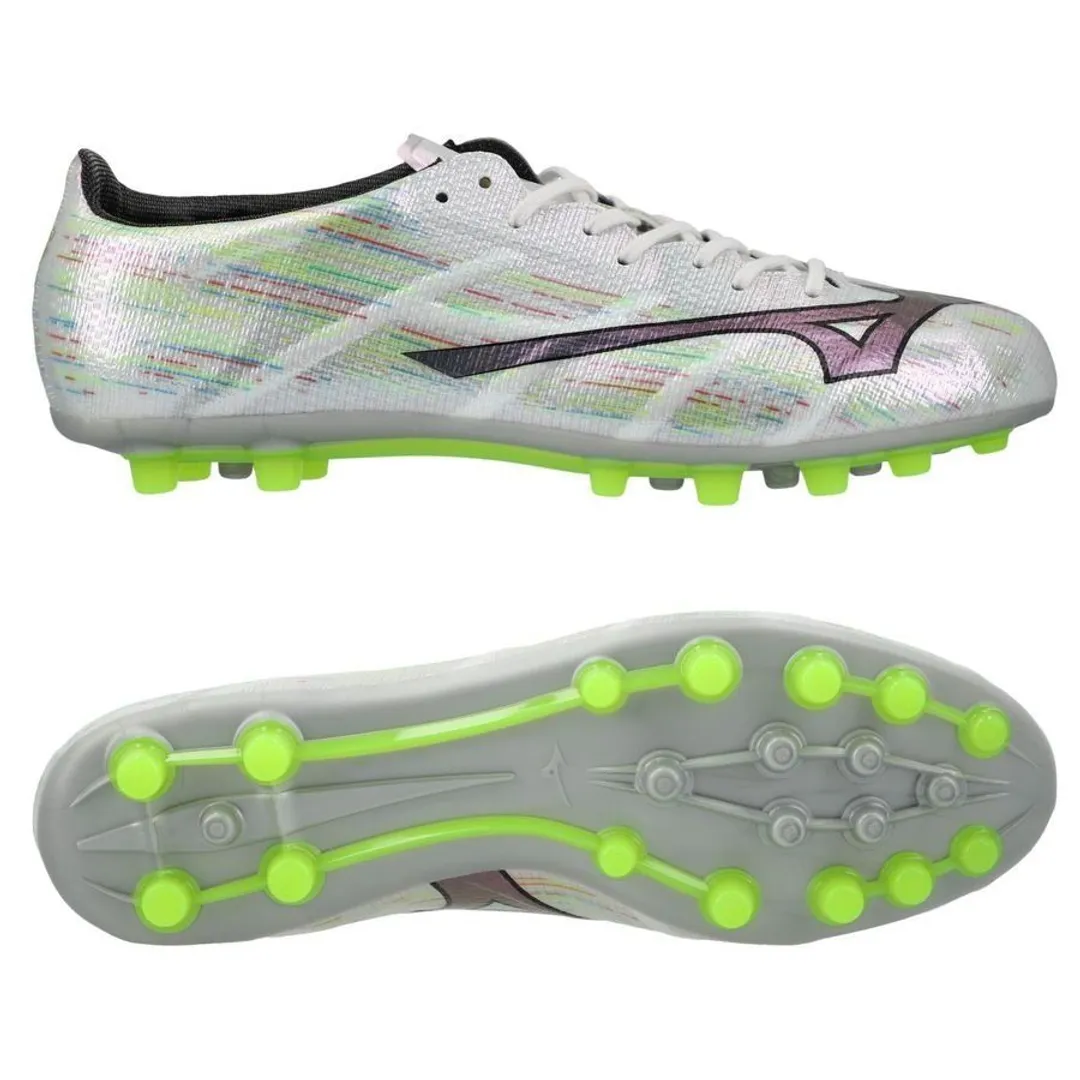 モズ 6061 Mizuno Alpha Ii Made In Japan Ag - White/Silver Iridescent/Black