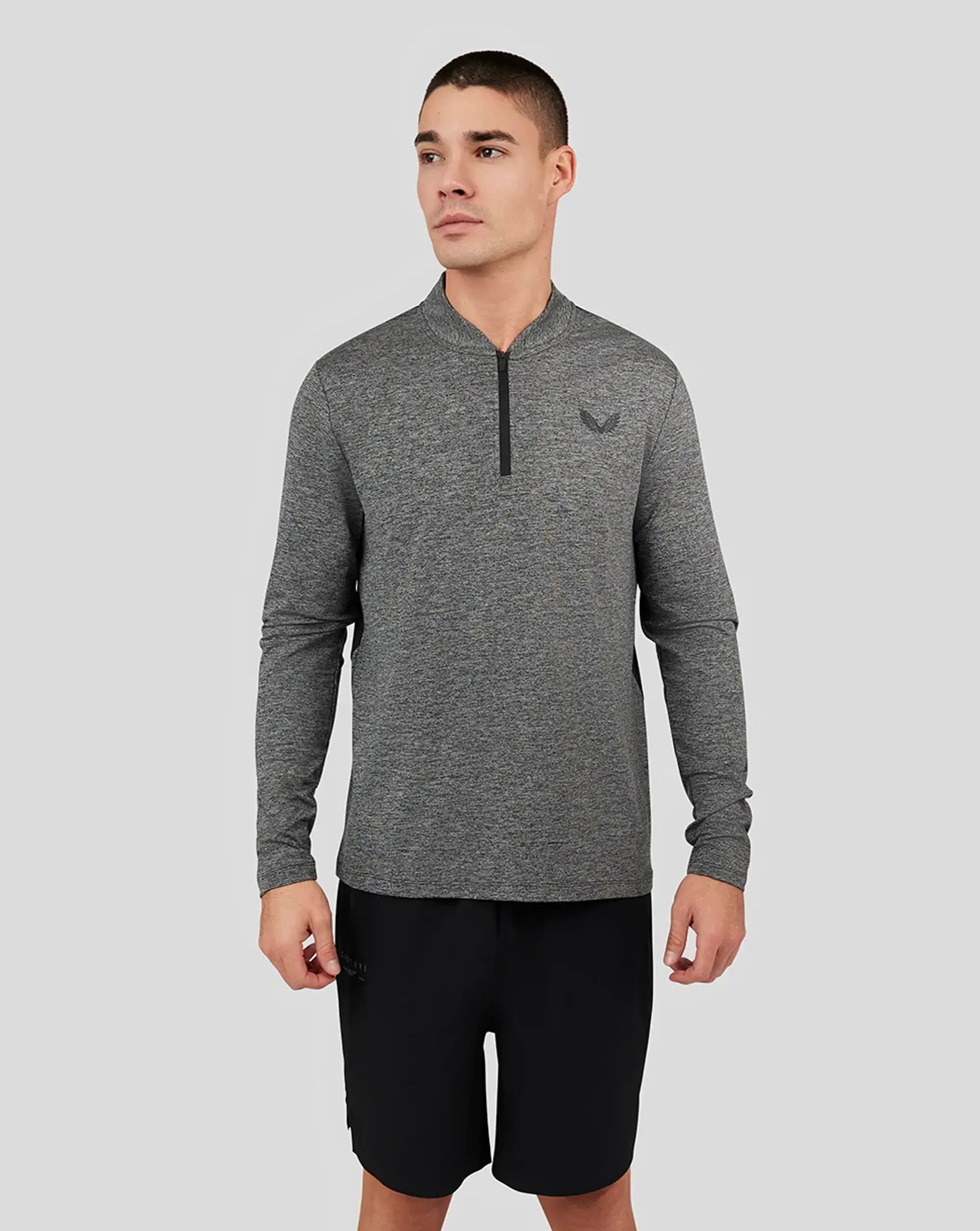 Castore Onyx Mens Castore X 007 Mesh Panel 1/4 Zip