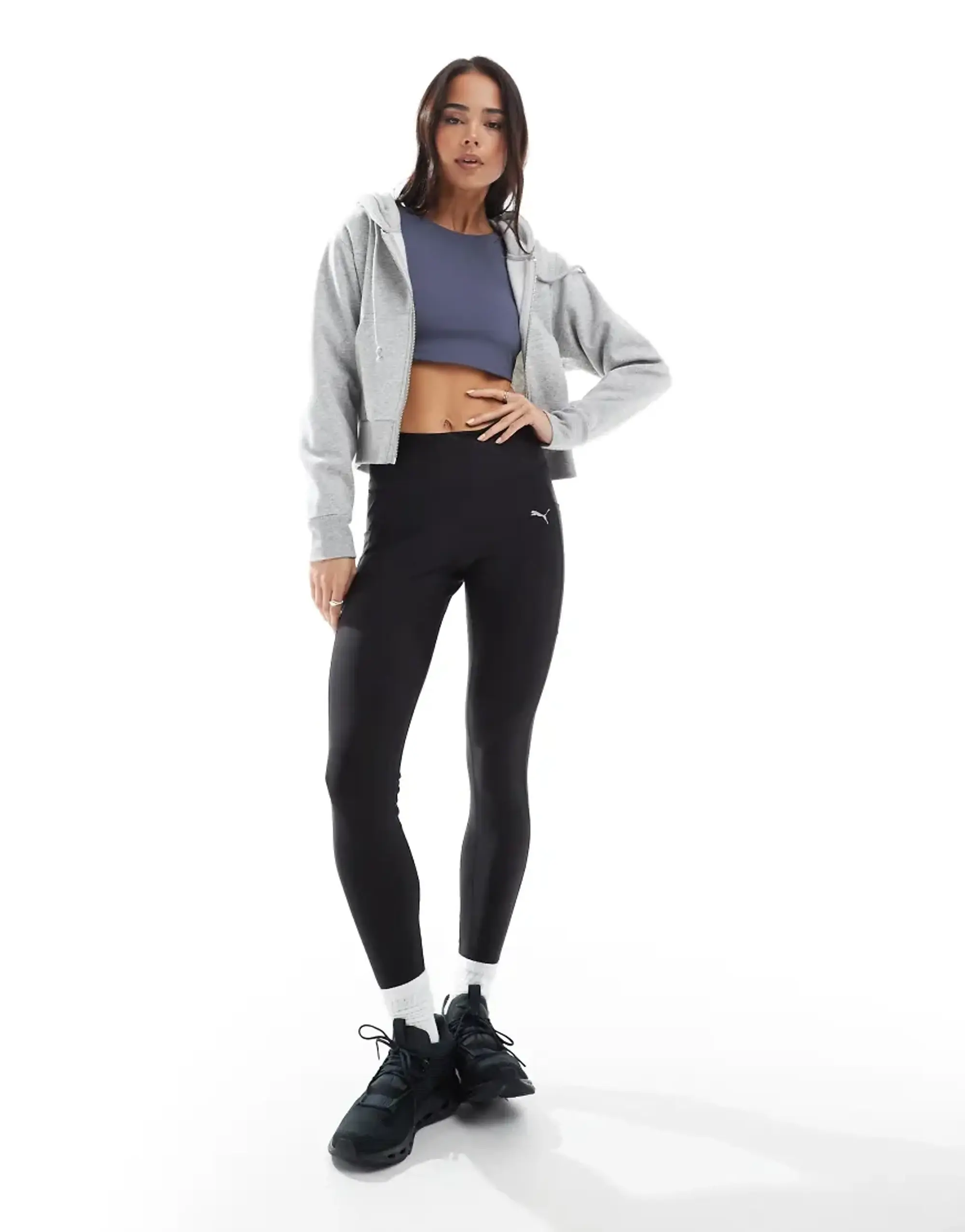 Puma Velocity Running Tights In Puma Black