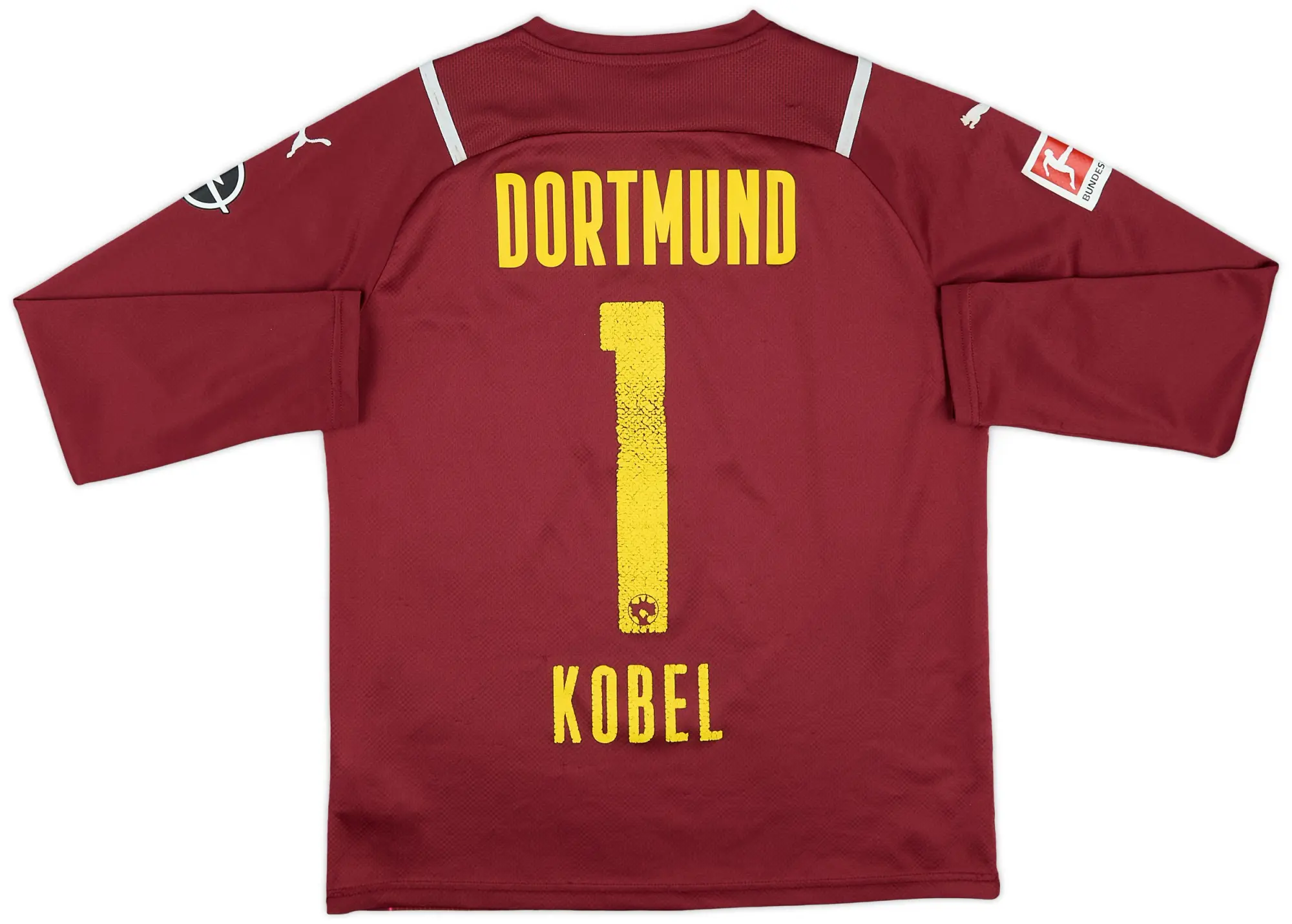 Puma 2021-22 Borussia Dortmund GK Shirt Kobel #1 - 5/10 - (XL.Boys)