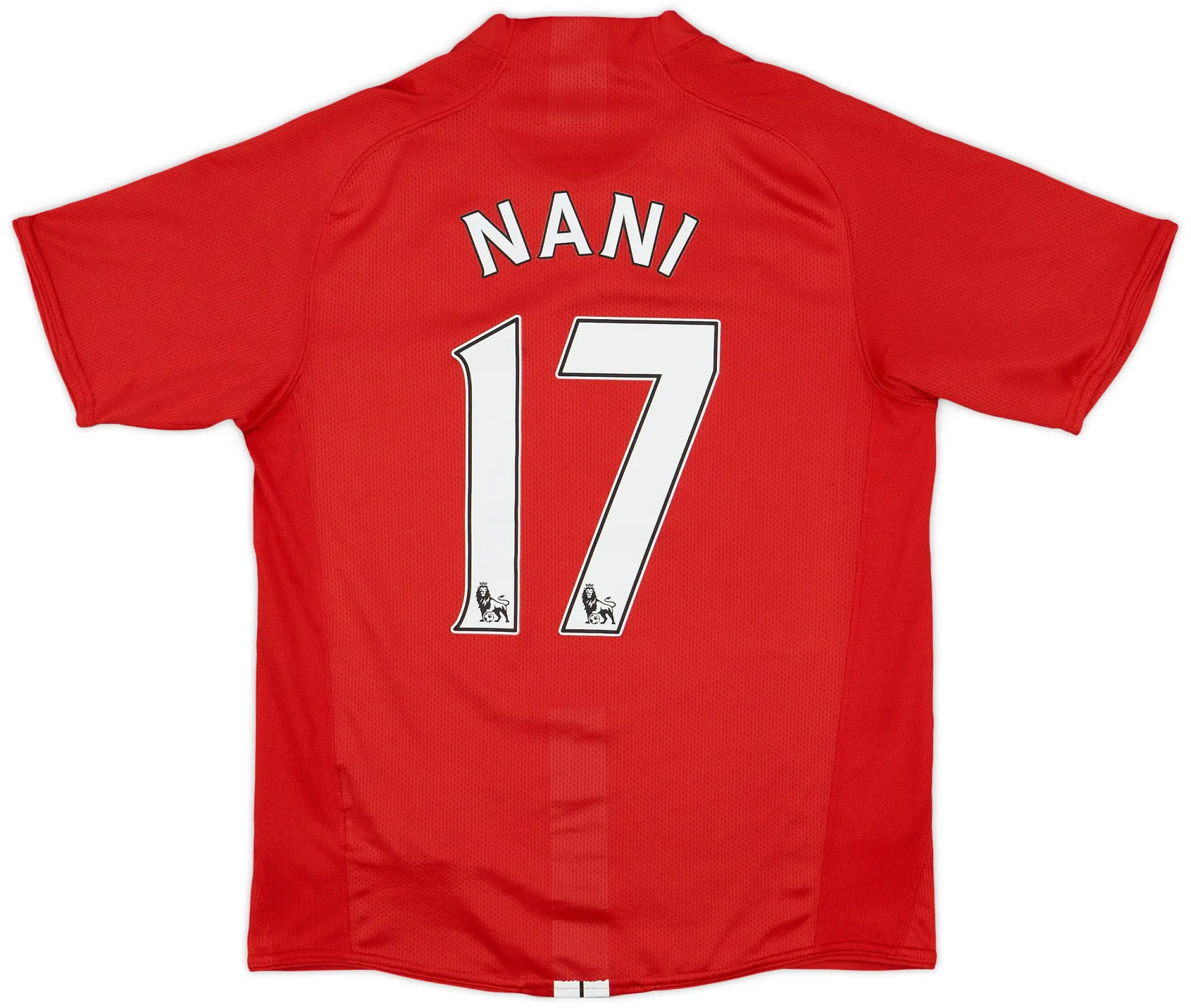 Nike 2007-09 Manchester United Home Shirt Nani #17 - 5/10 - (S)