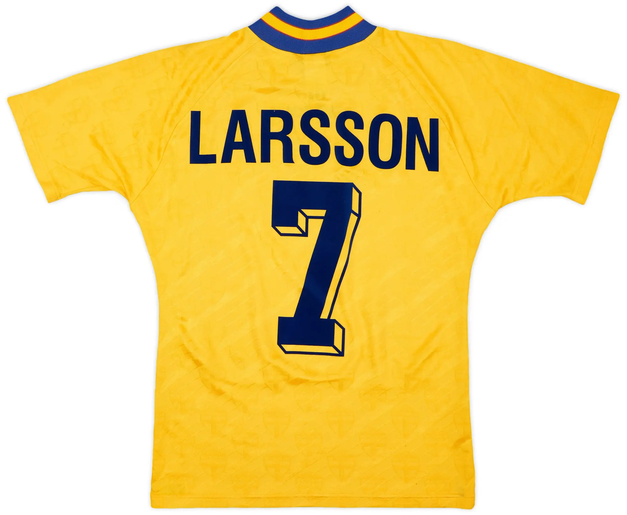 adidas 1994-96 Sweden Home Shirt Larsson #7 - 6/10 - (S)