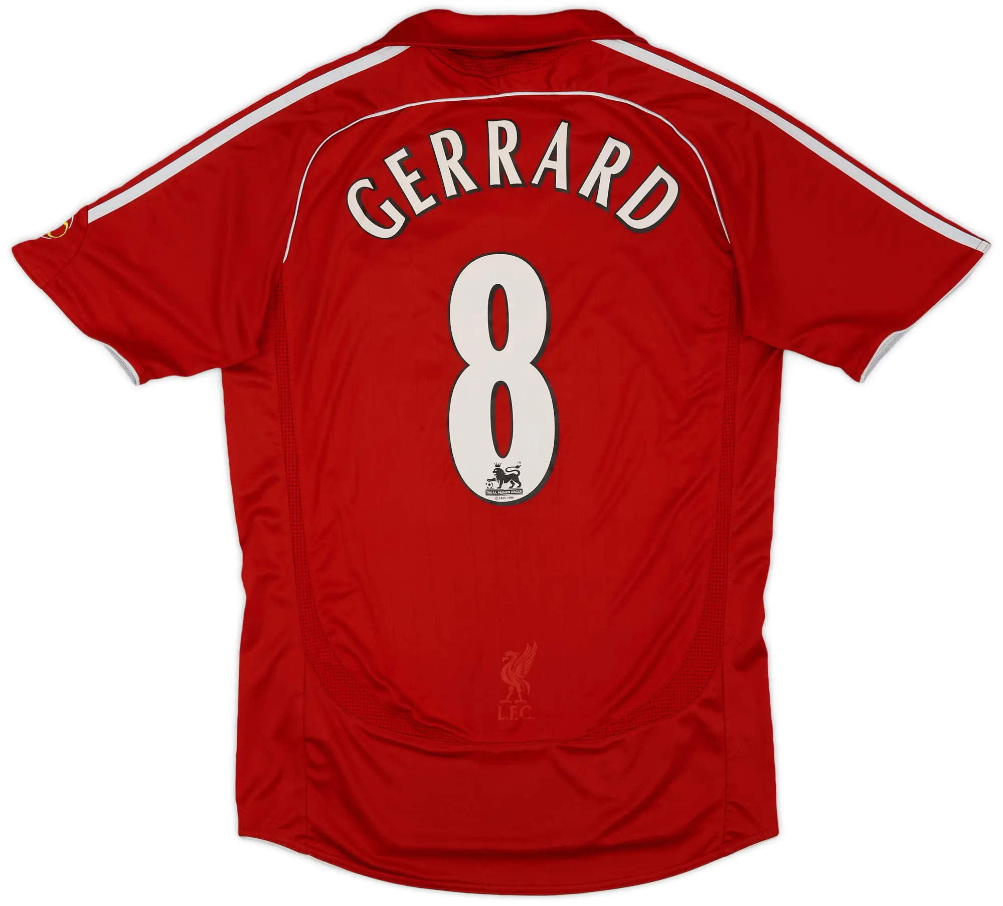 adidas 2006-08 Liverpool Home Shirt Gerrard #8 - 6/10 - (S)
