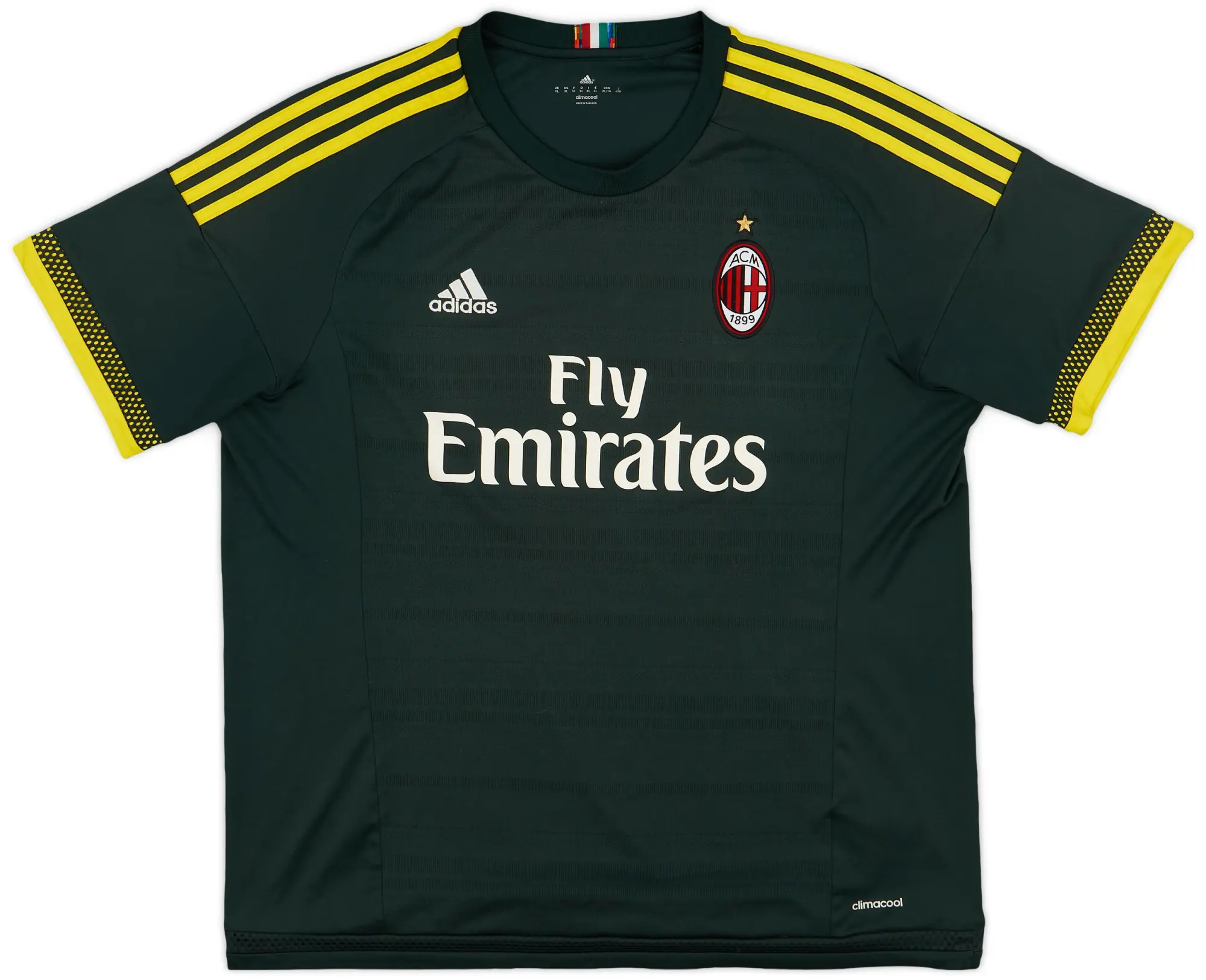 adidas 2015-16 AC Milan Third Shirt - 10/10 - (XL)