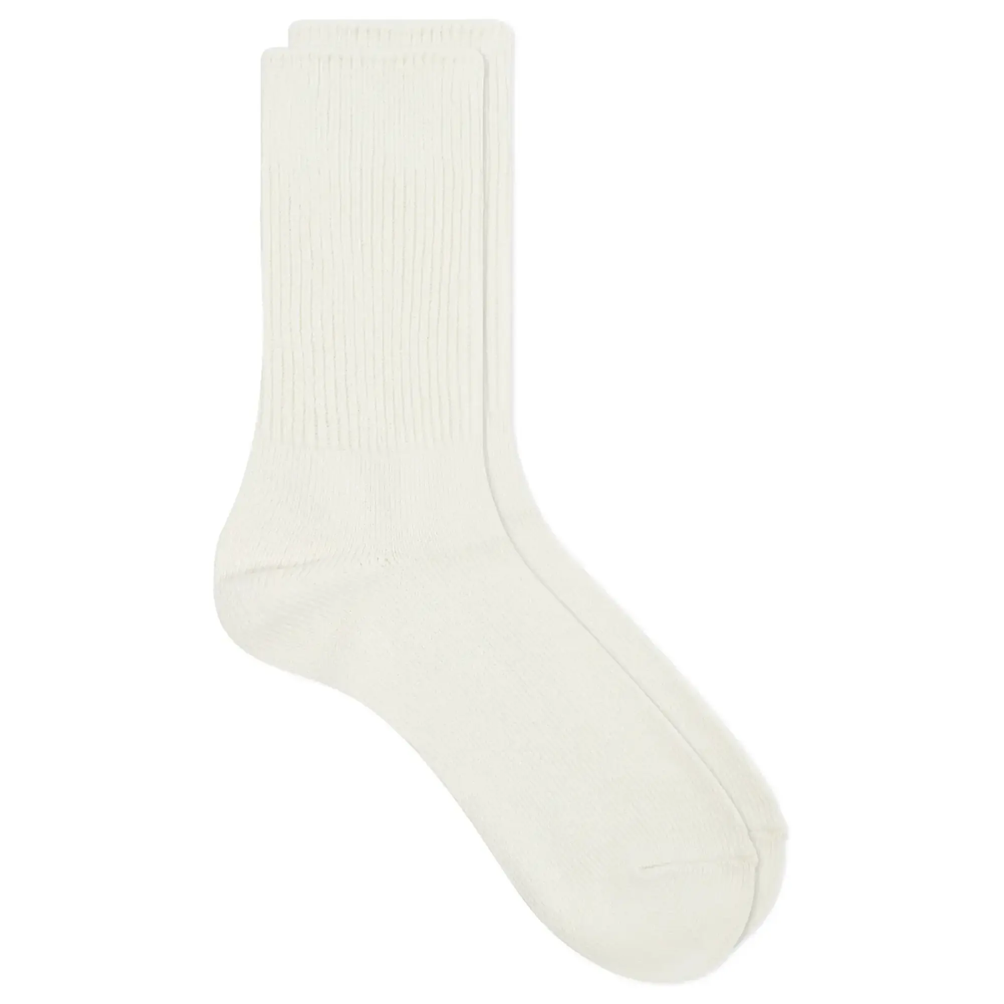 RoToTo Organic Daily Ribbed Crew Sock - 3 Pack Ivory
