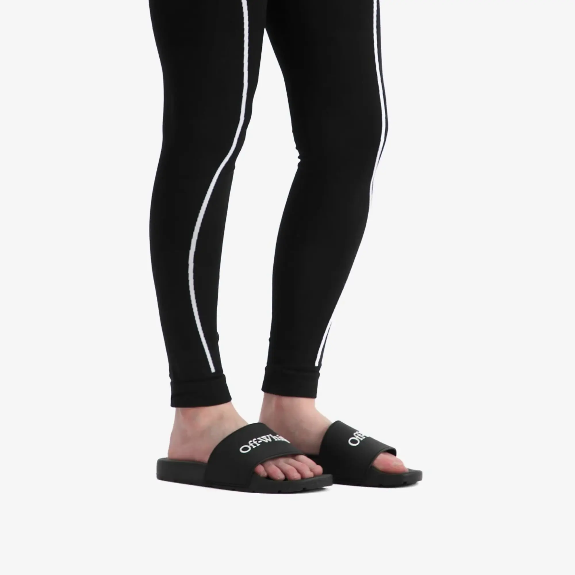 Off-White Women's Bookish Sliders Black White