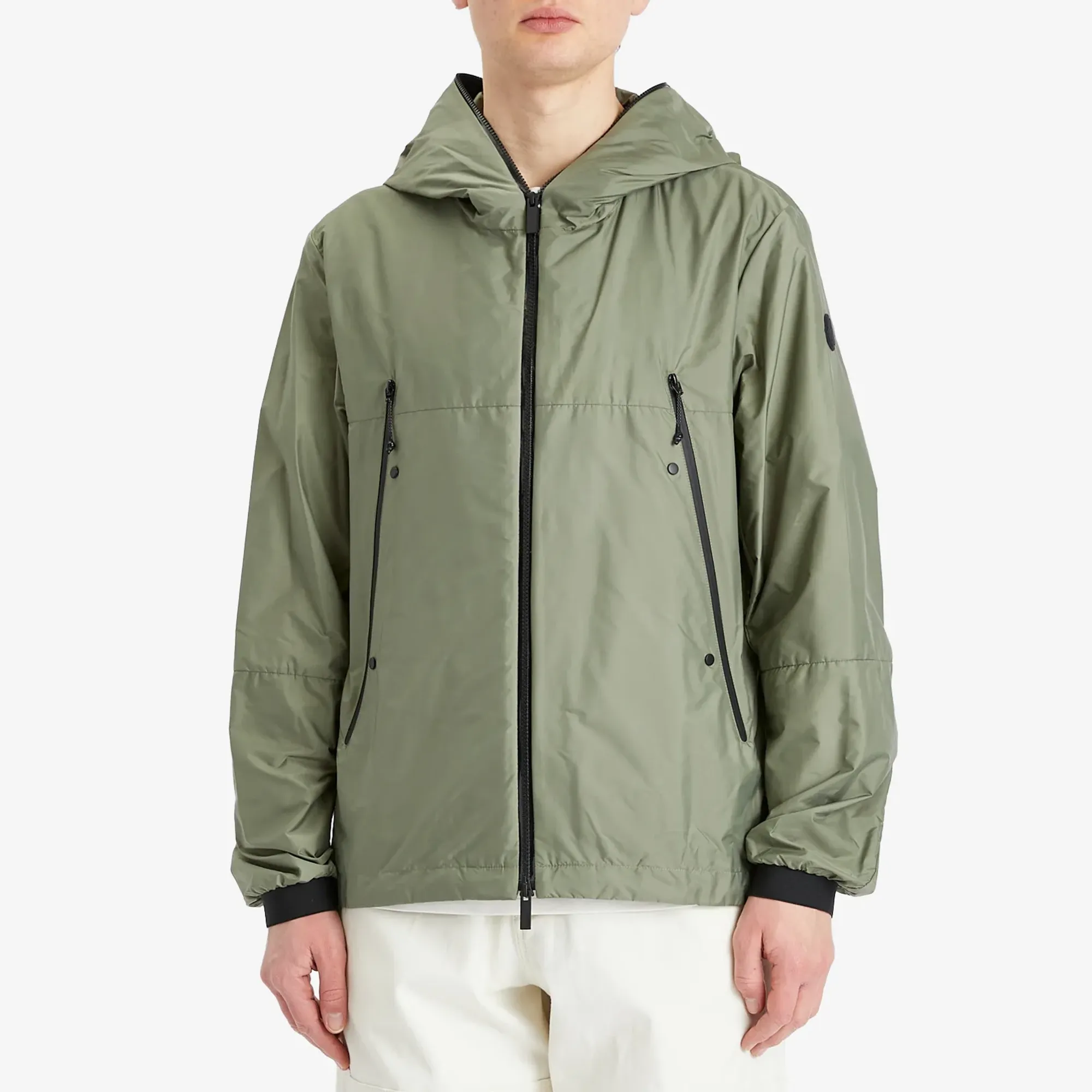 Moncler Men's Junichi Rain Jacket Green | 1A001-92-68352-82G