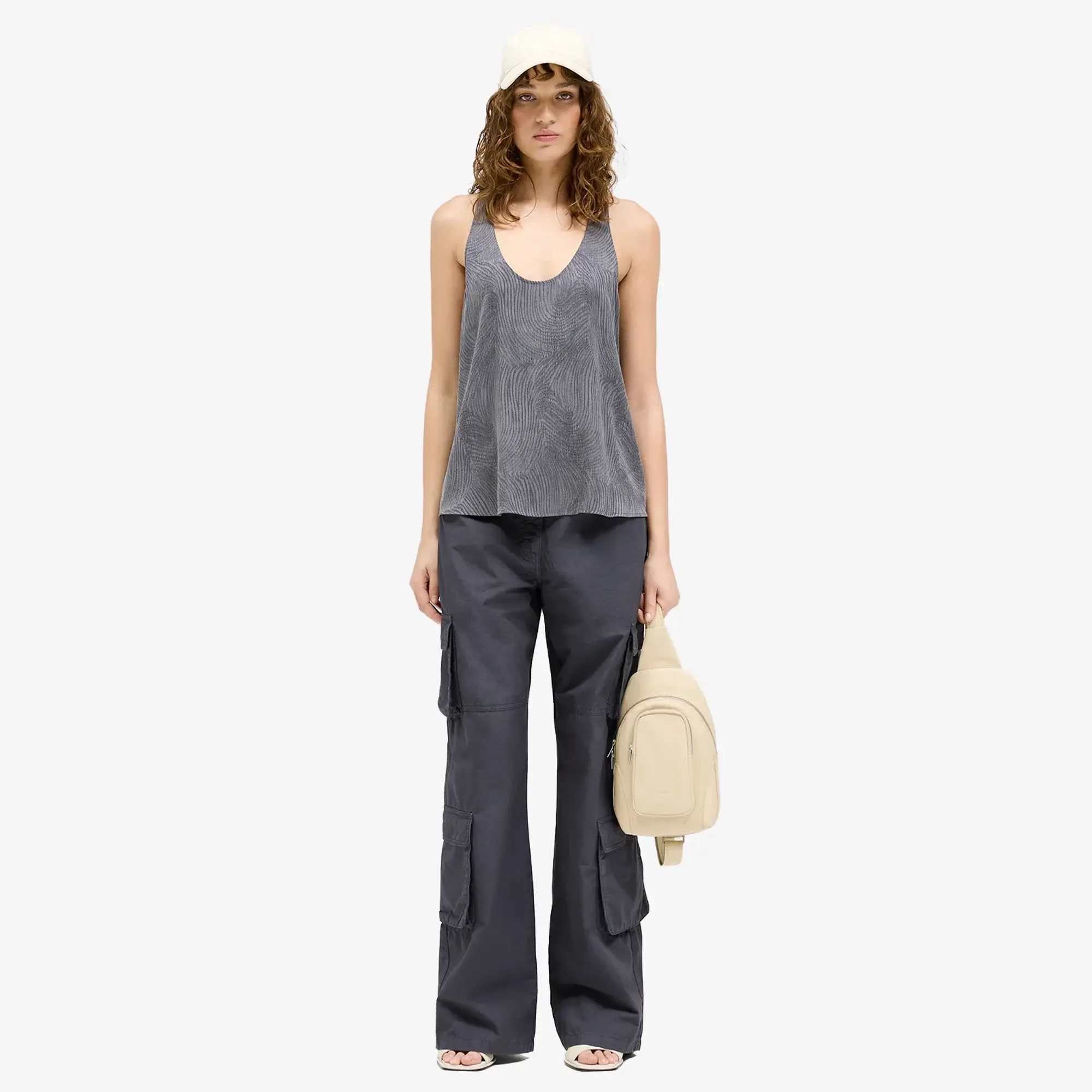 Represent Women's Fender Cargo Trousers Steel Blue