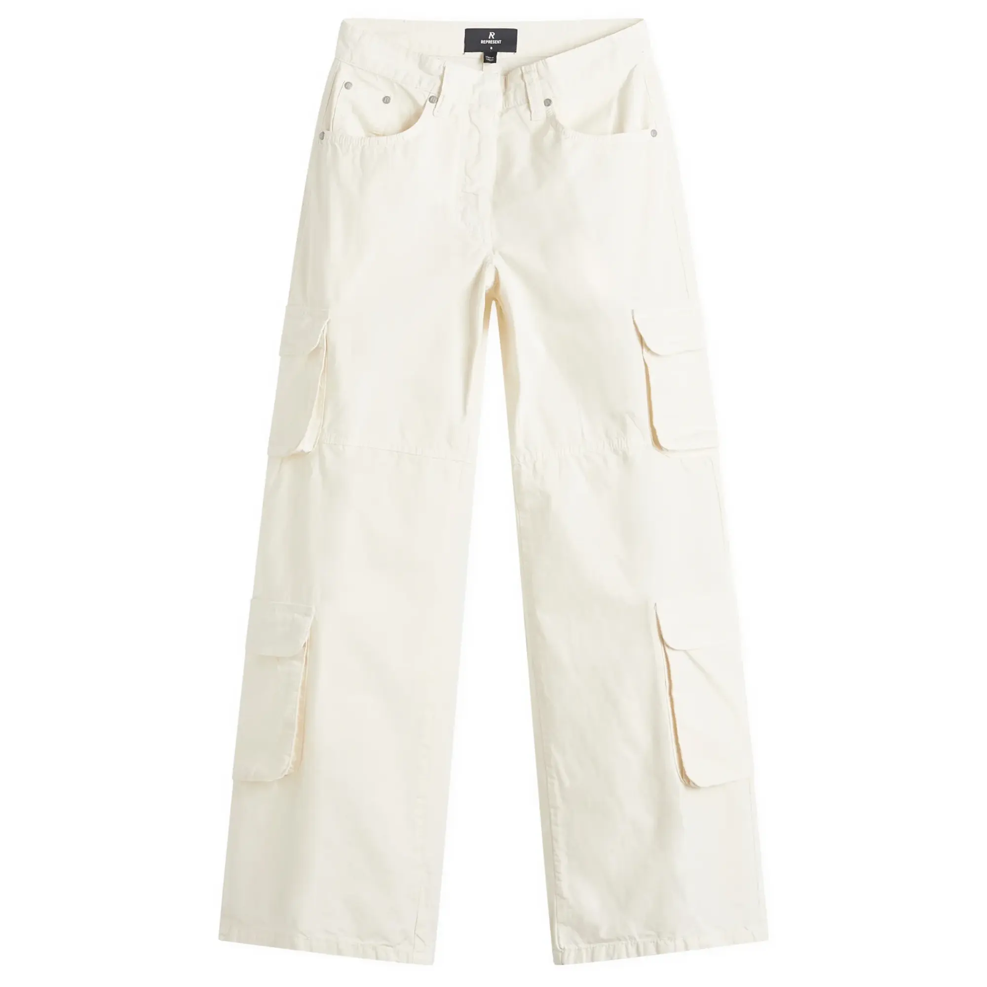 Represent Women's Fender Cargo Trousers Antique White
