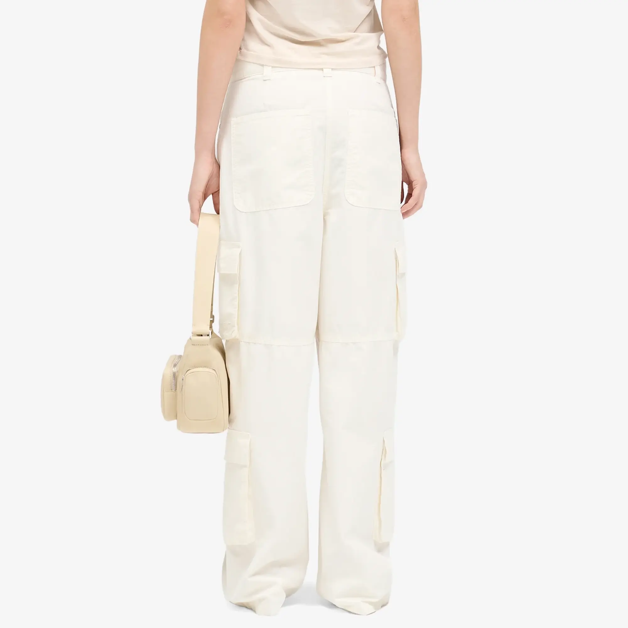 Represent Women's Fender Cargo Trousers Antique White