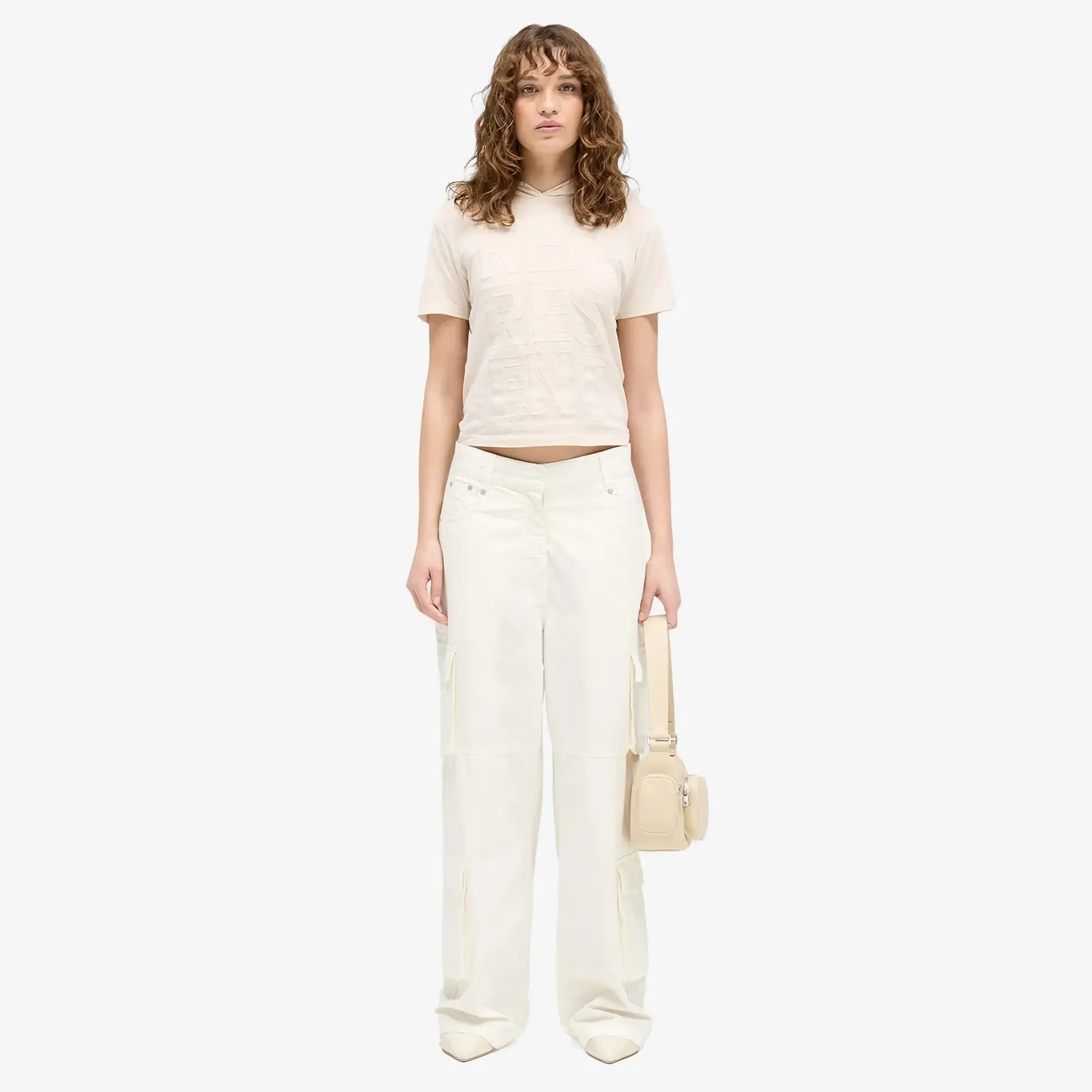 Represent Women's Fender Cargo Trousers Antique White