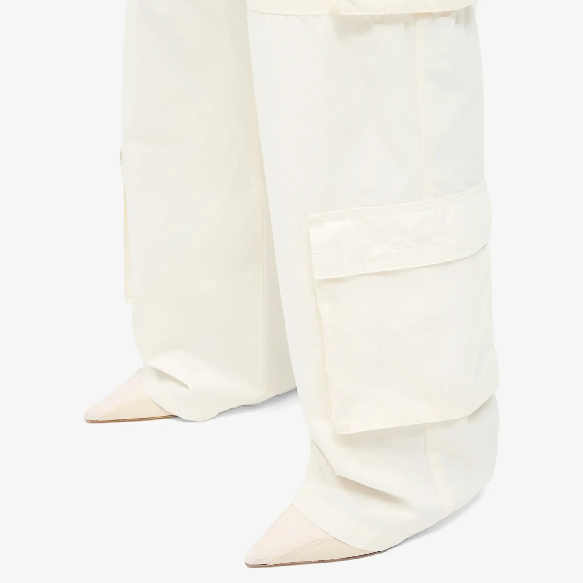 Represent Women's Fender Cargo Trousers Antique White
