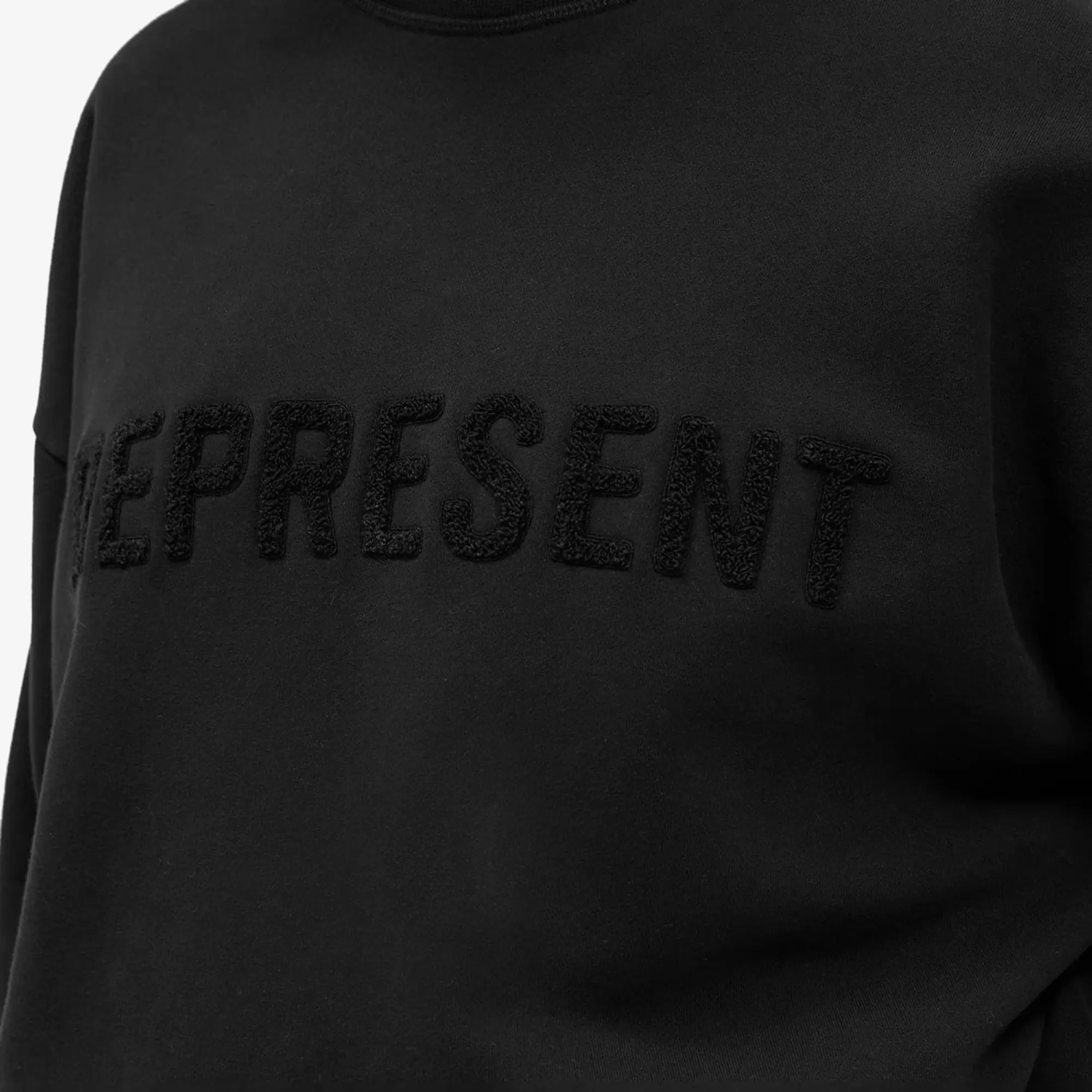 Represent Women's Everyday Logo Crew Sweatshirt Jet Black