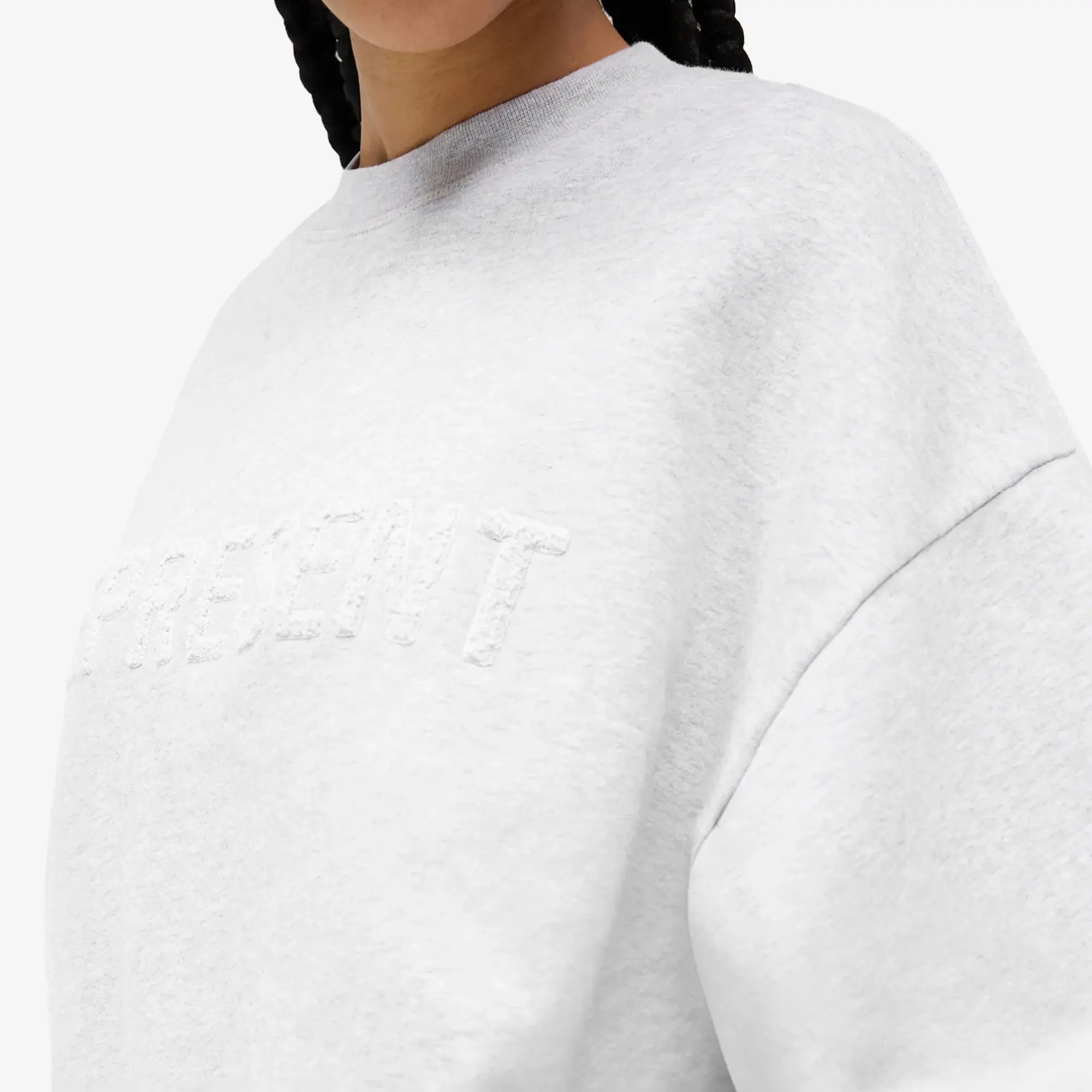 Represent Women's Everyday Logo Crew Sweatshirt Grey Marl