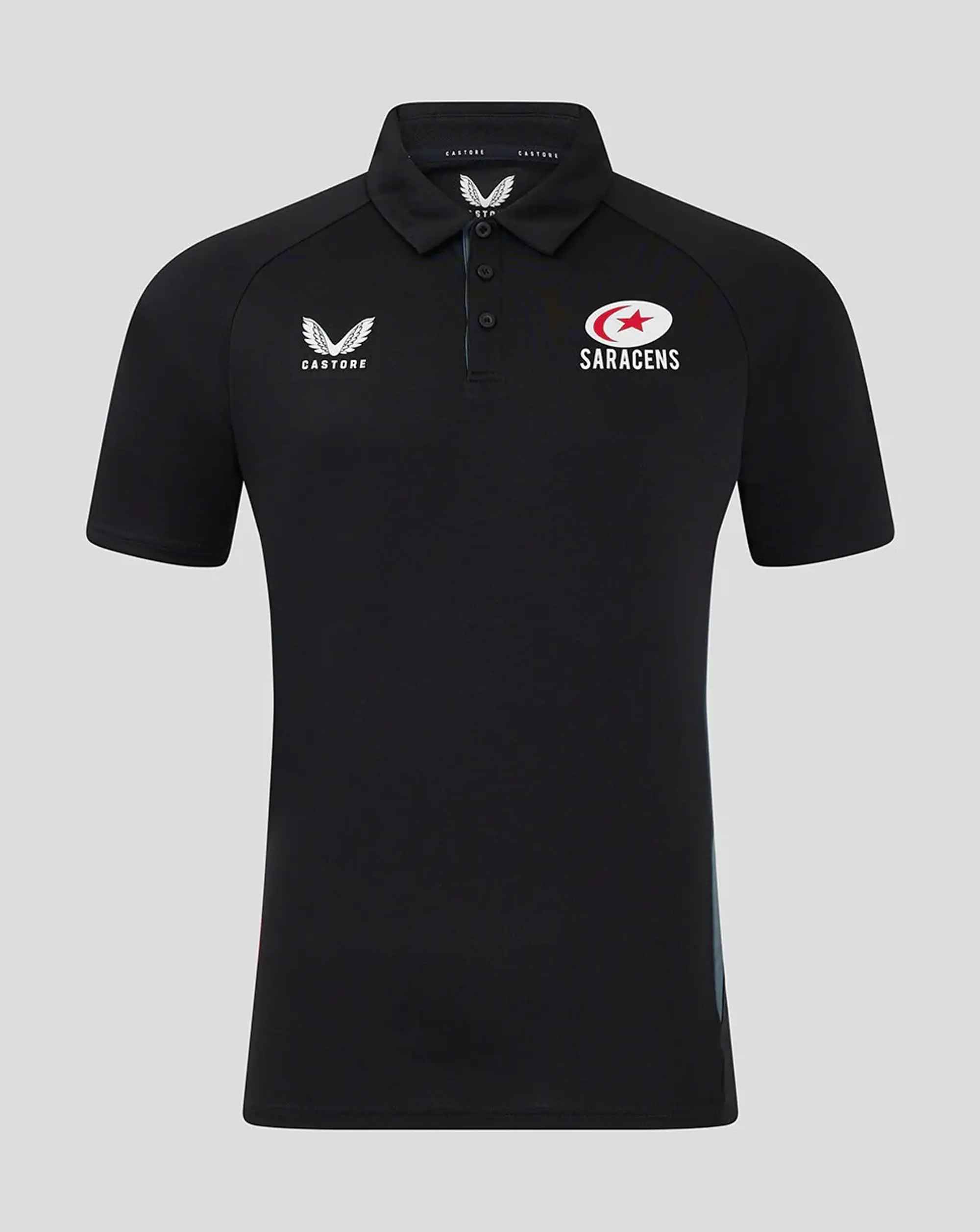 Castore Saracens Men's 24/25 Presentation Polo - Red
