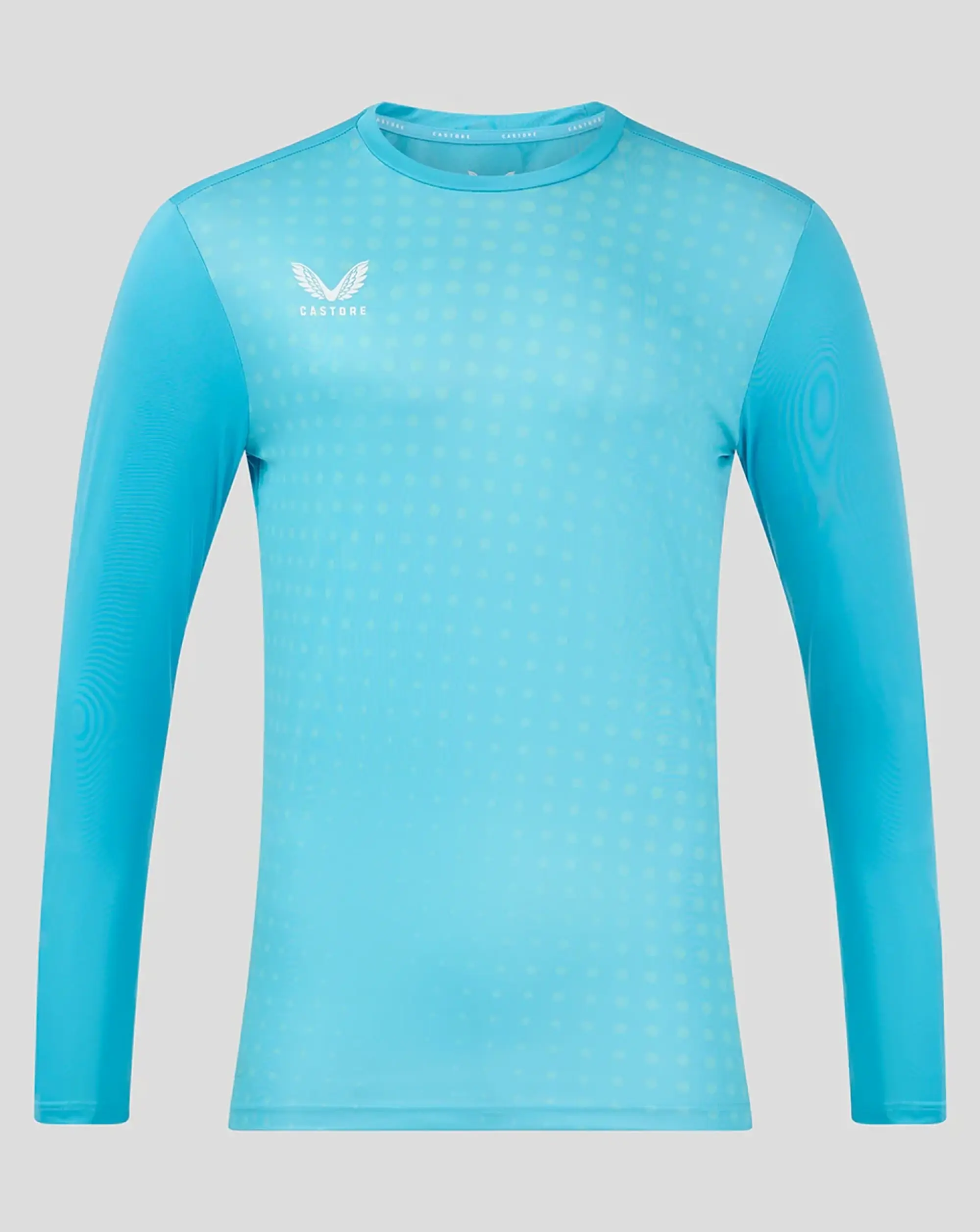 Castore Ls Dots Printed Training Tee 2 - Aquarius / Bachelor Button