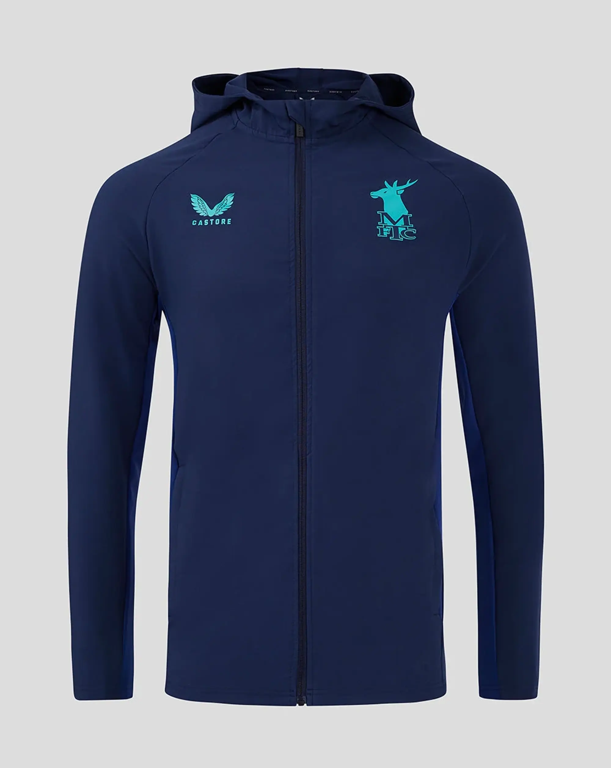 Castore Mansfield Men's 24/25 Hooded Training Jacket - Navy