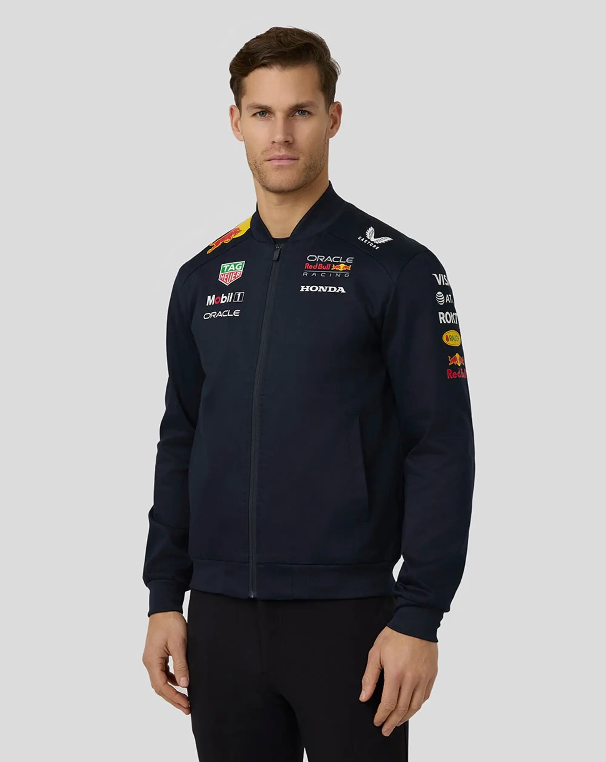 Castore Oracle Red Bull Racing Unisex Teamline Bomber Jacket - Night Sky