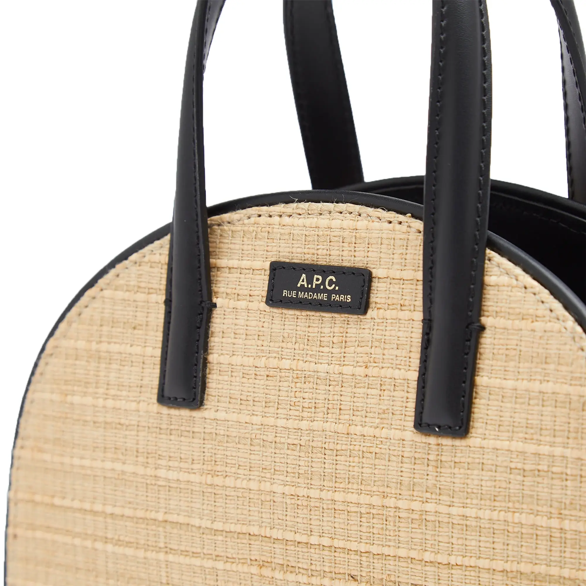 A.P.C. Women's Demi Lune Small Bag Beige/Black