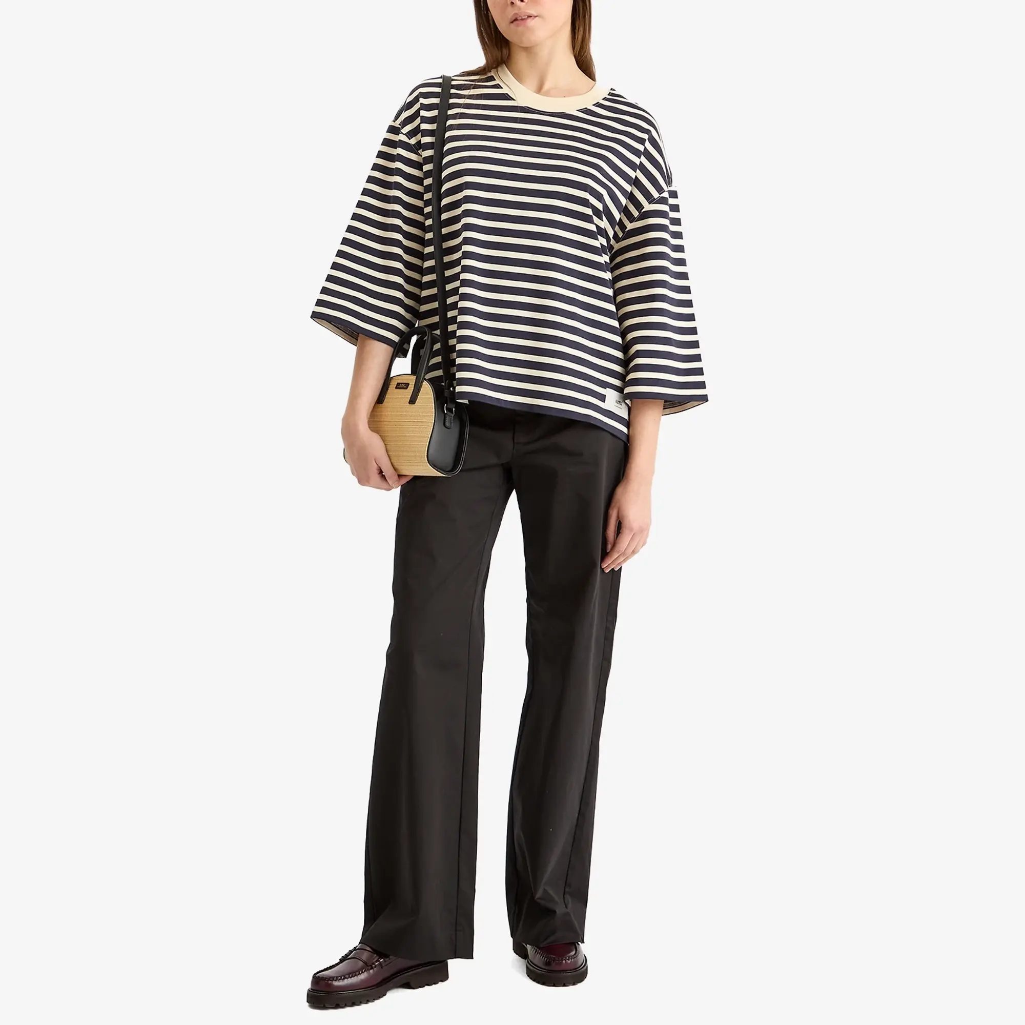 A.P.C. Women's Demi Lune Small Bag Beige/Black