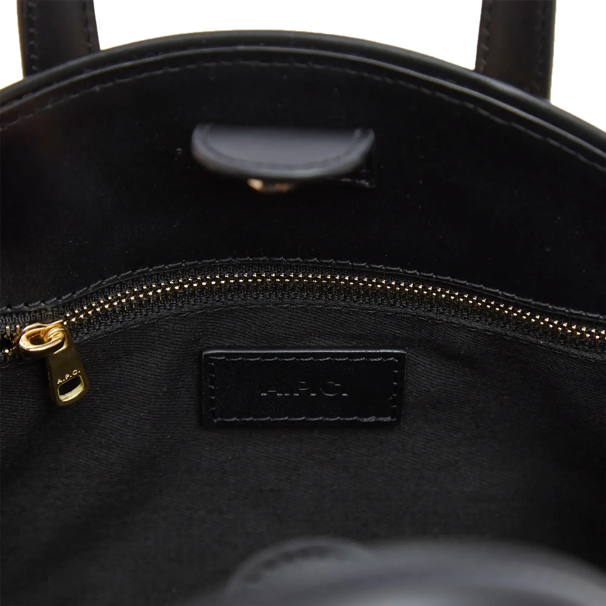 A.P.C. Women's Demi Lune Small Bag Beige/Black