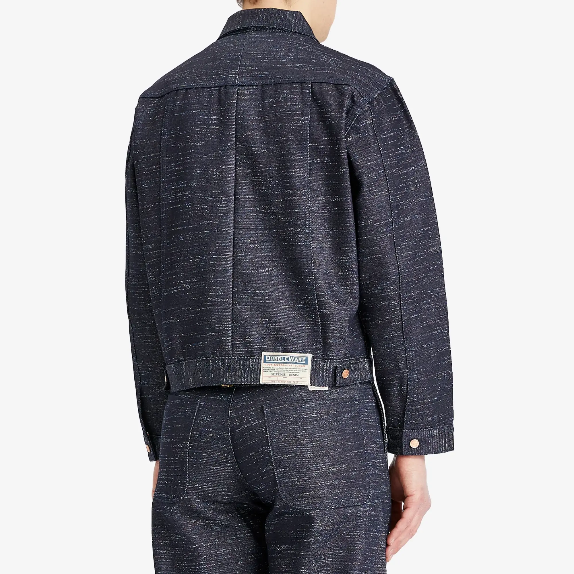 Dubbleware Men's Nimes Rainbow Selvedge Denim Jacket