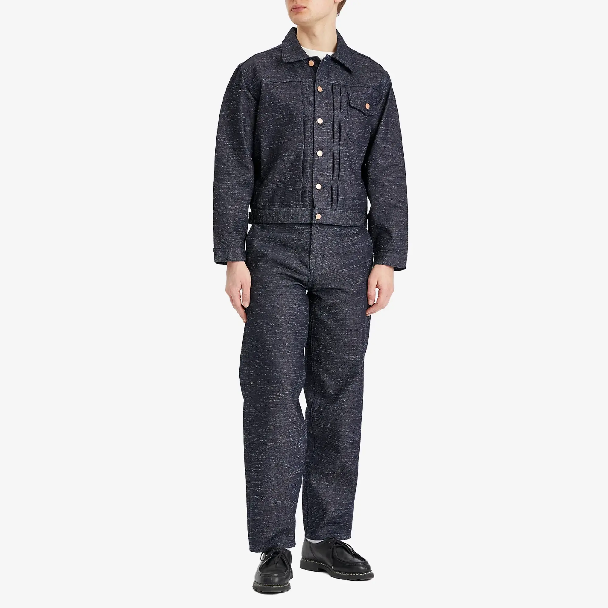 Dubbleware Men's Nimes Rainbow Selvedge Denim Jacket