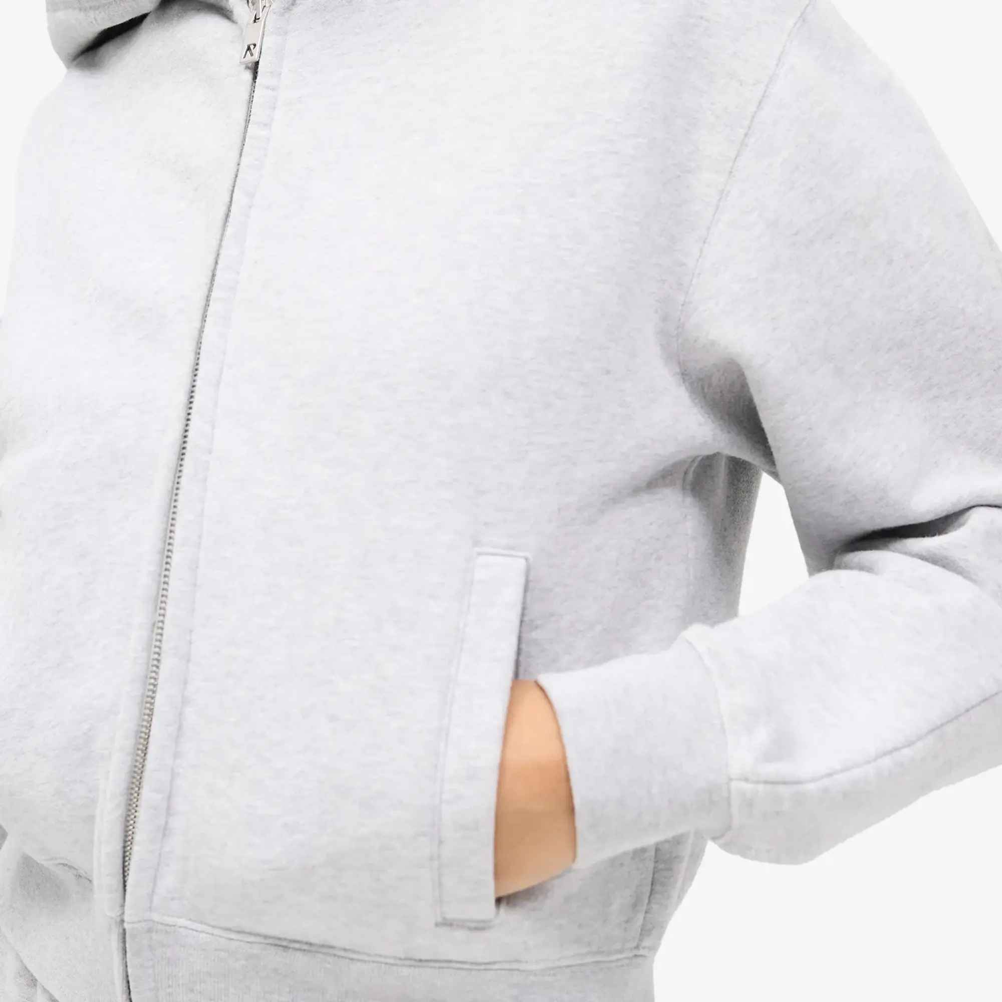 Represent Women's Slim Fit Zip Sweatshirt Grey Marl