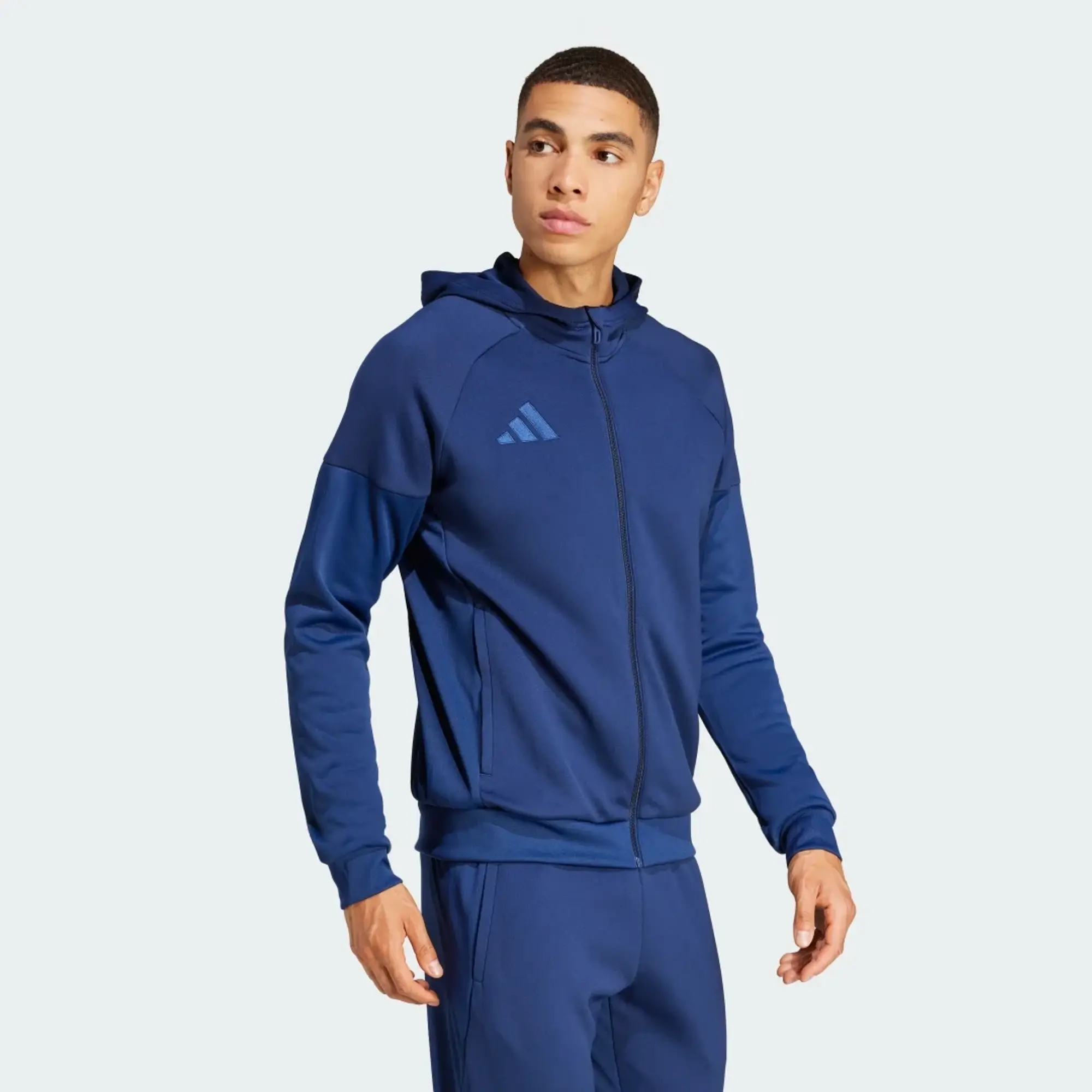 Adidas Hoodie Tiro 25 Full Zip - ['Blue']