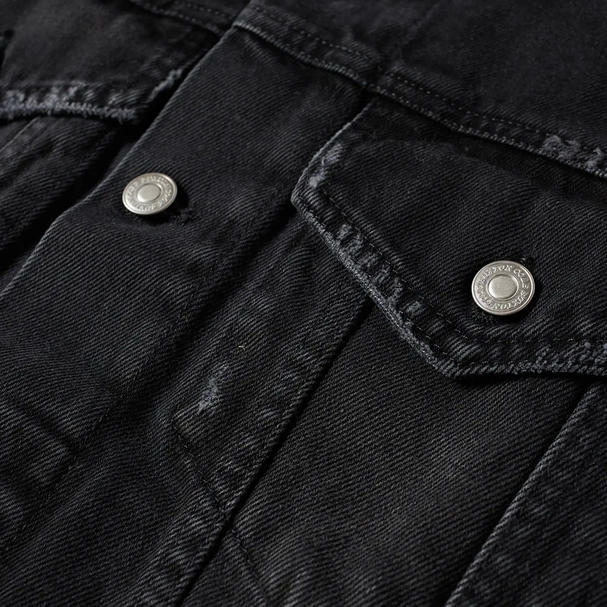 Cole Buxton Men's Denim Jacket Black