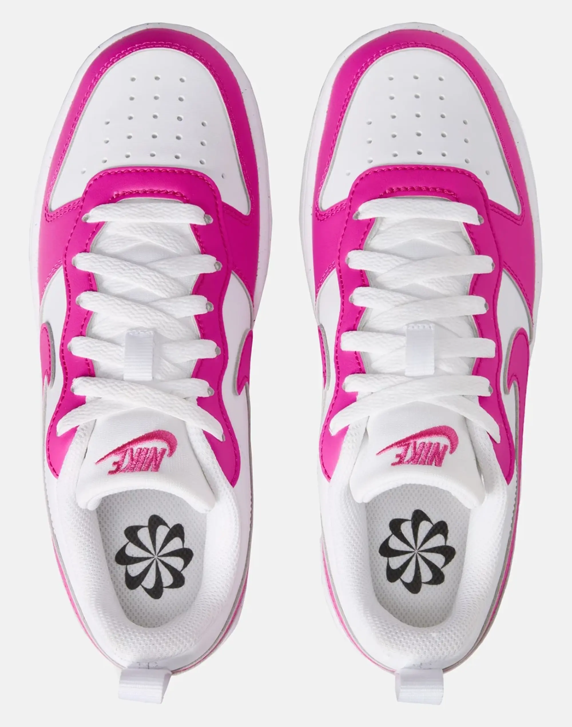 Nike Older Kids Court Borough Low Recraft Trainers in Pink/White