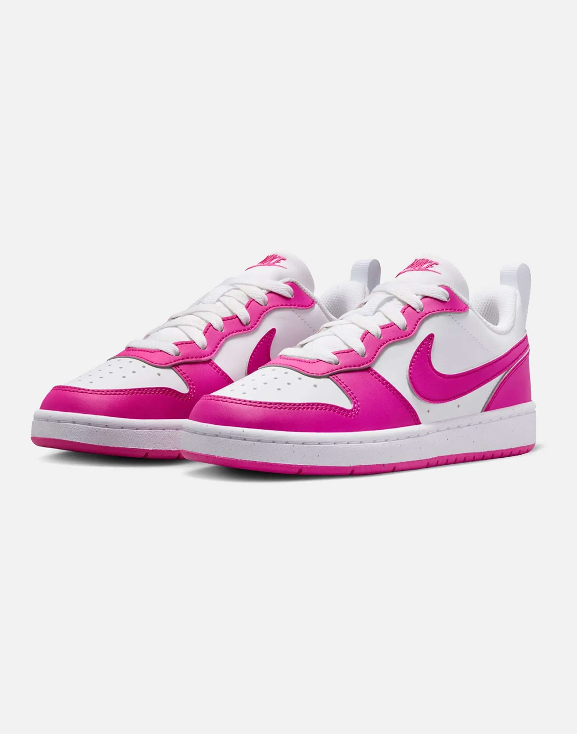 Nike Older Kids Court Borough Low Recraft Trainers in Pink/White