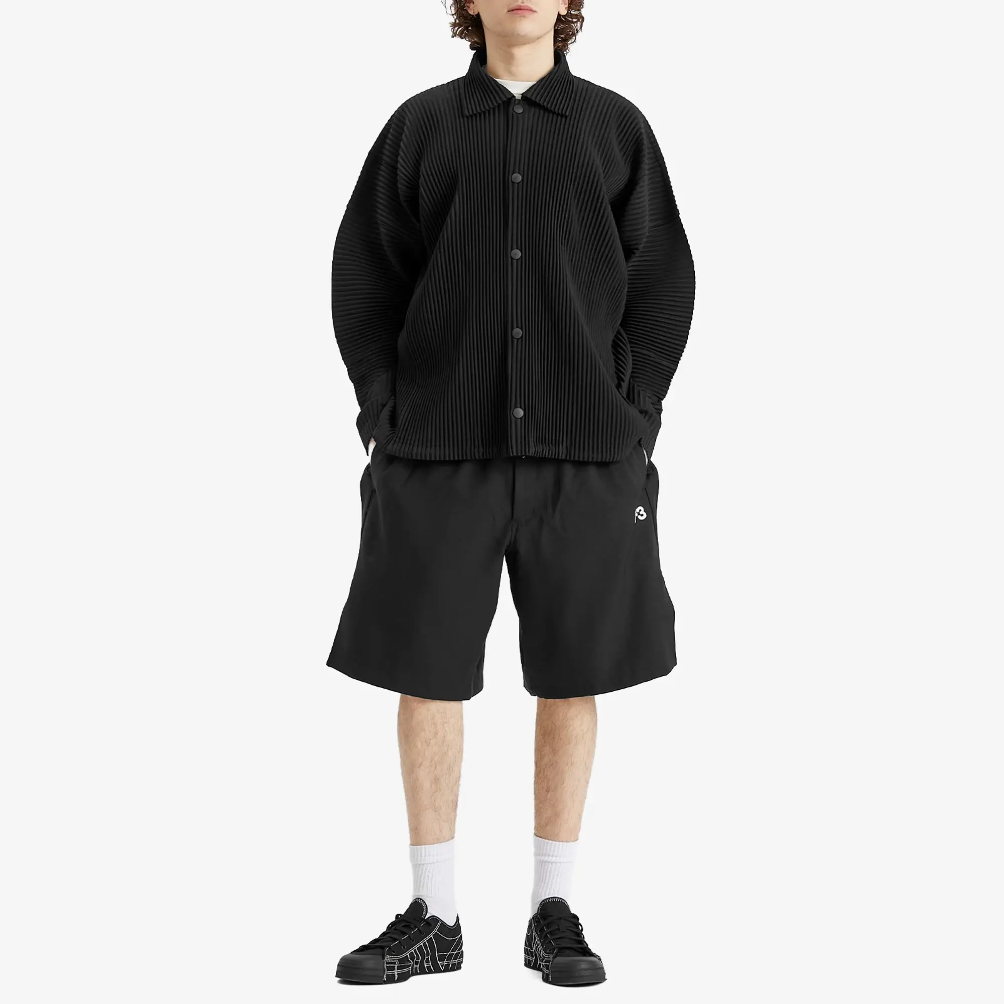 Y-3 Men's Sport Uniform 3 Stripe Shorts Black