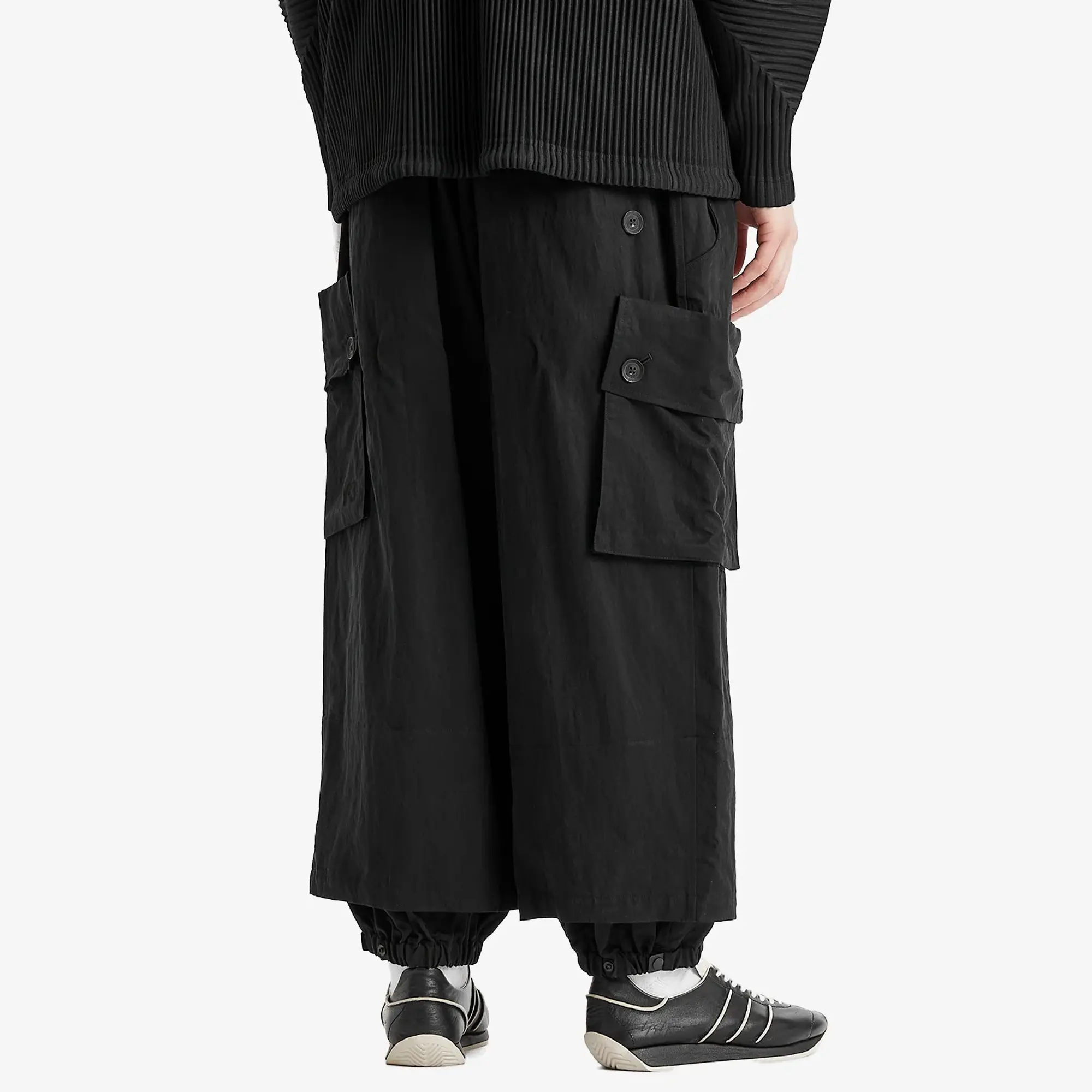 Y-3 Men's Twill Cargo Pants Black