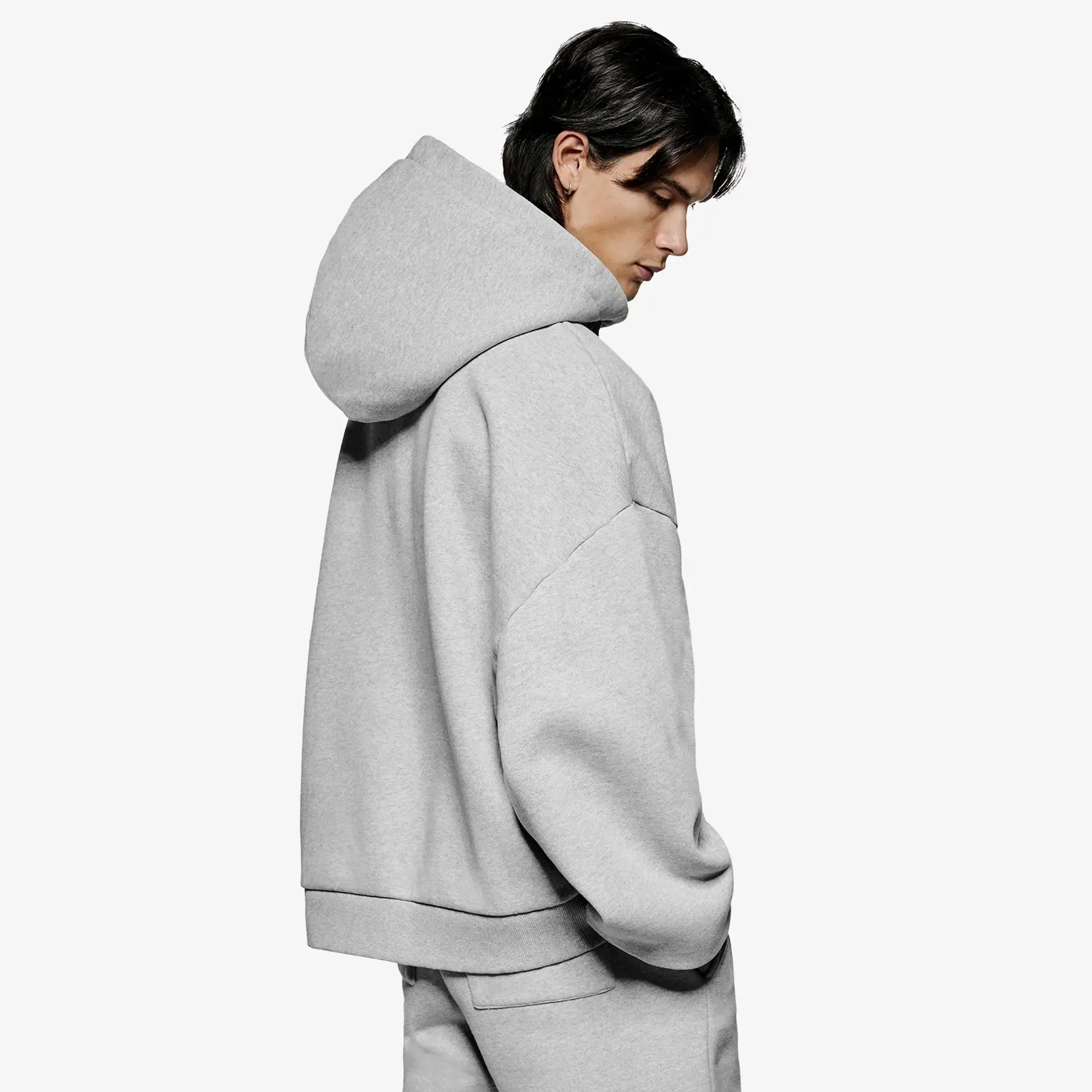 MKI Men's Uniform Zip Hoodie Grey