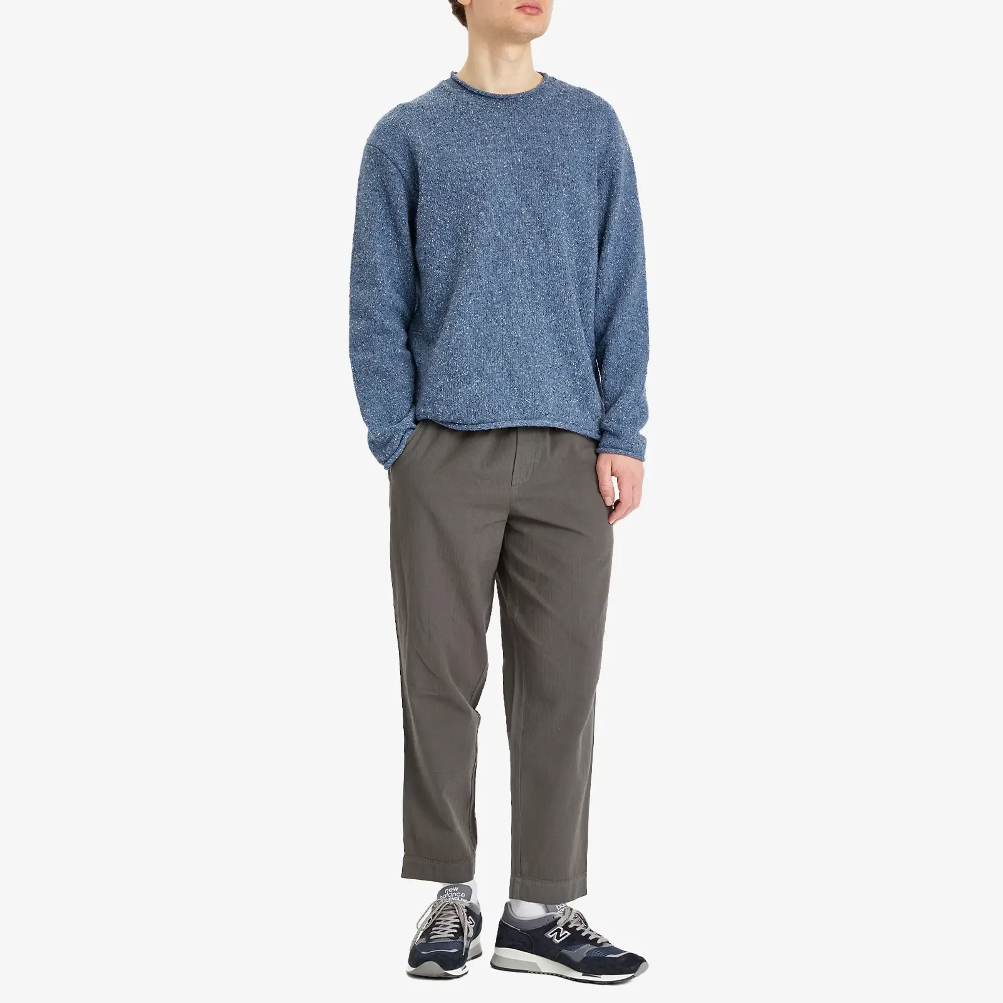 Folk Men's Slouch Sweatshirt Soft Navy