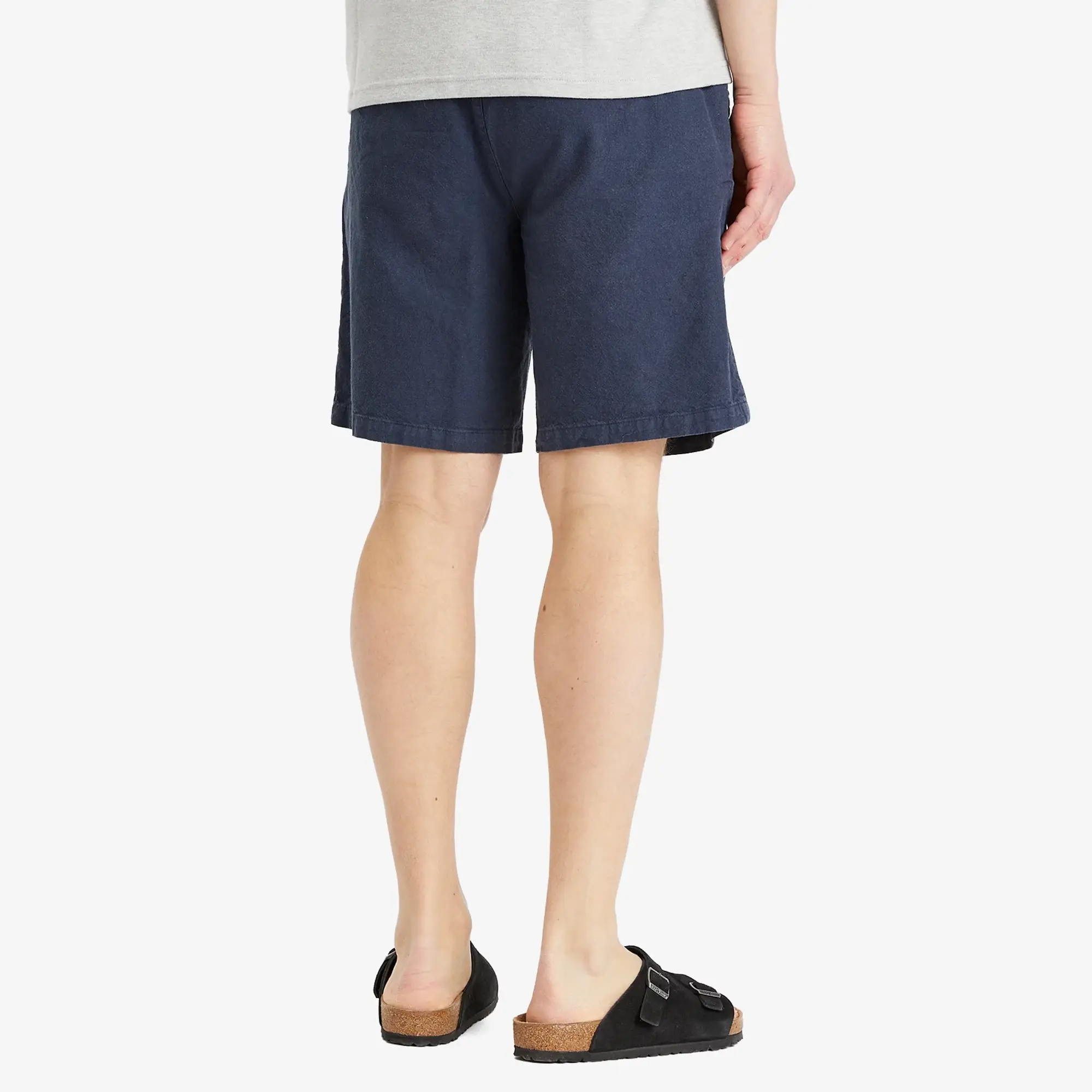 Folk Men's Linen Assembly Shorts Soft Navy