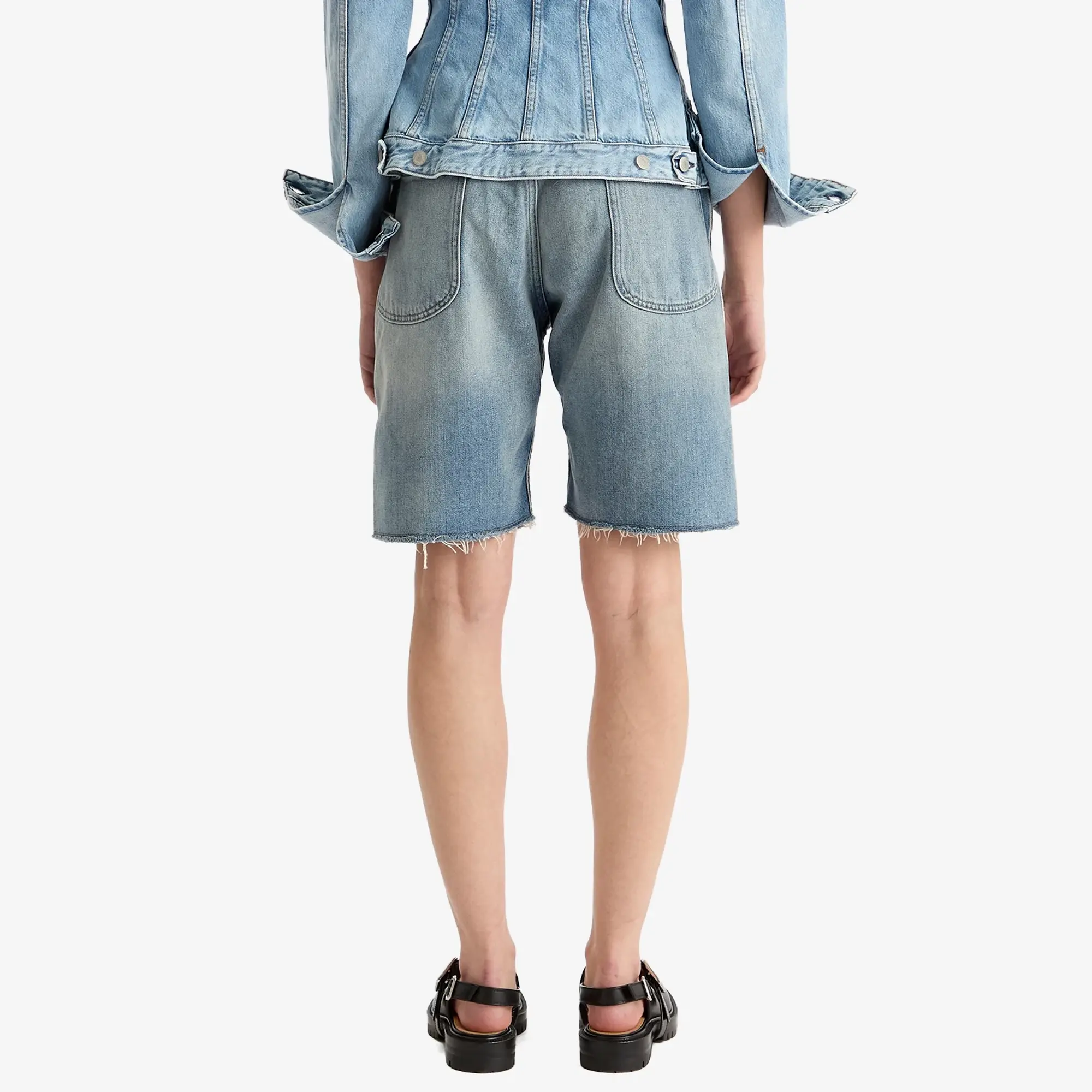 Maison Margiela Women's Denim Shorts Light Blue