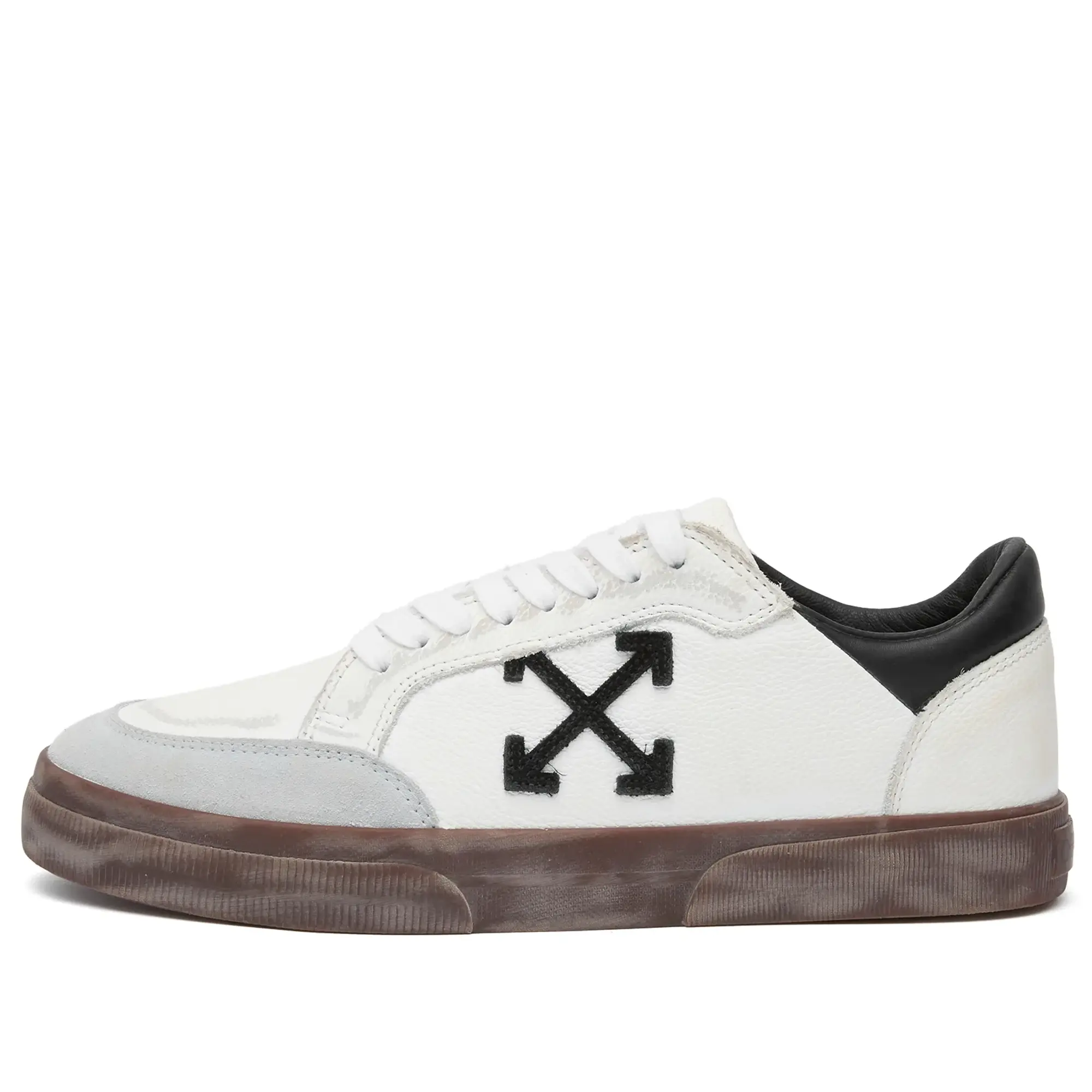 Off-White Men's New Low Vulcanized Vintage Sneaker Light Blue
