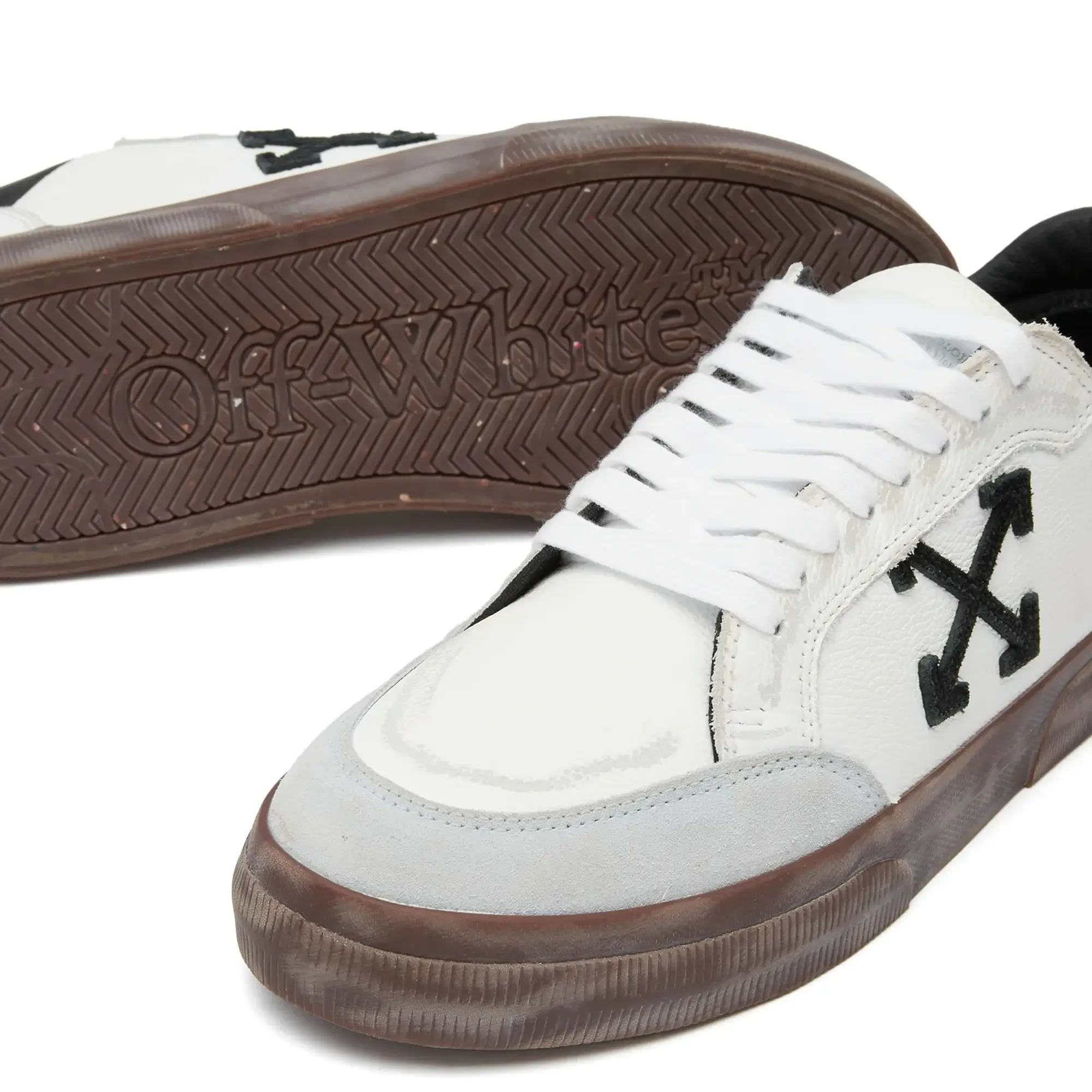 Off-White Men's New Low Vulcanized Vintage Sneaker Light Blue