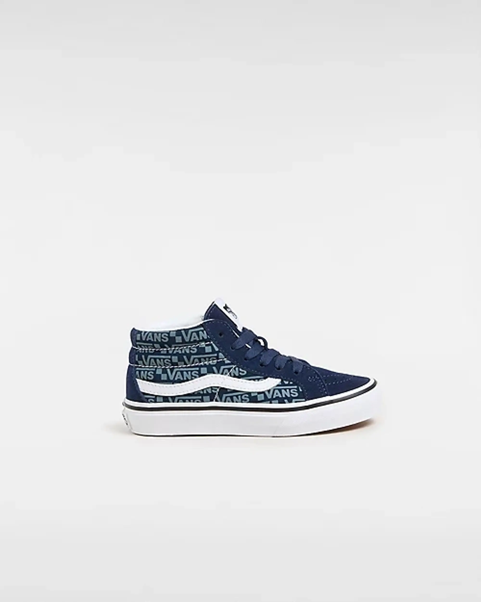 Vans - Kids Sk8-Mid Shoes (4-8 Years), Blue