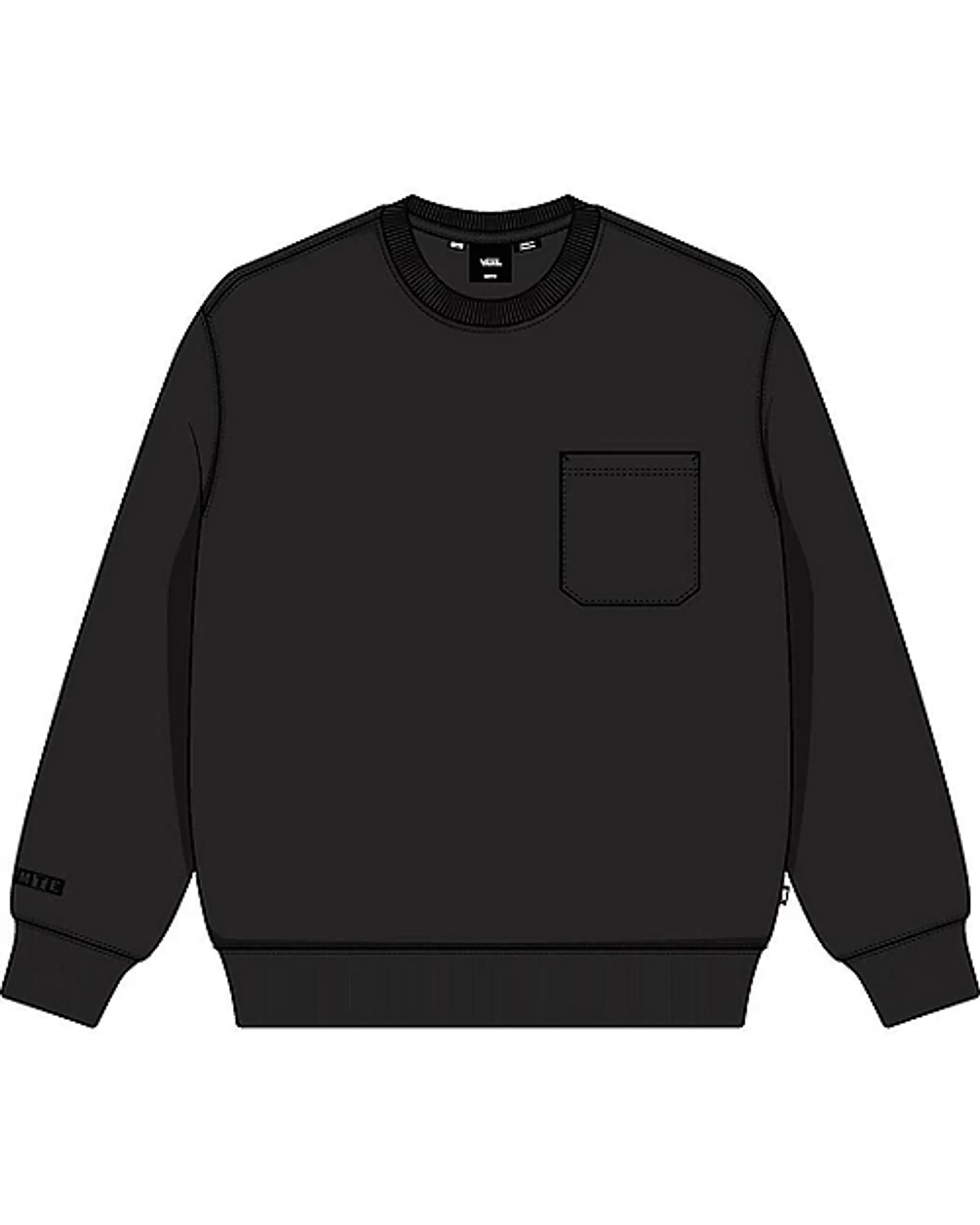 Vans - Mte Lodge Heavyweight Crew Sweatshirt, Man, Black