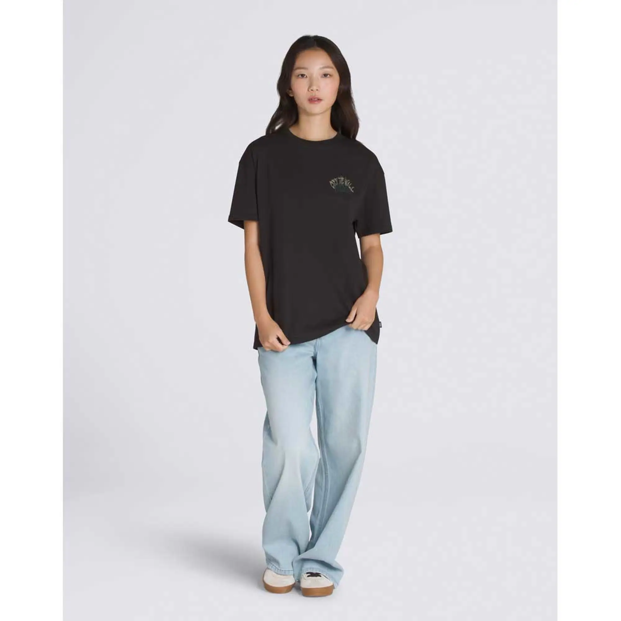 T-Shirt Vans Metal University Oversized Ss Tee Black Xs