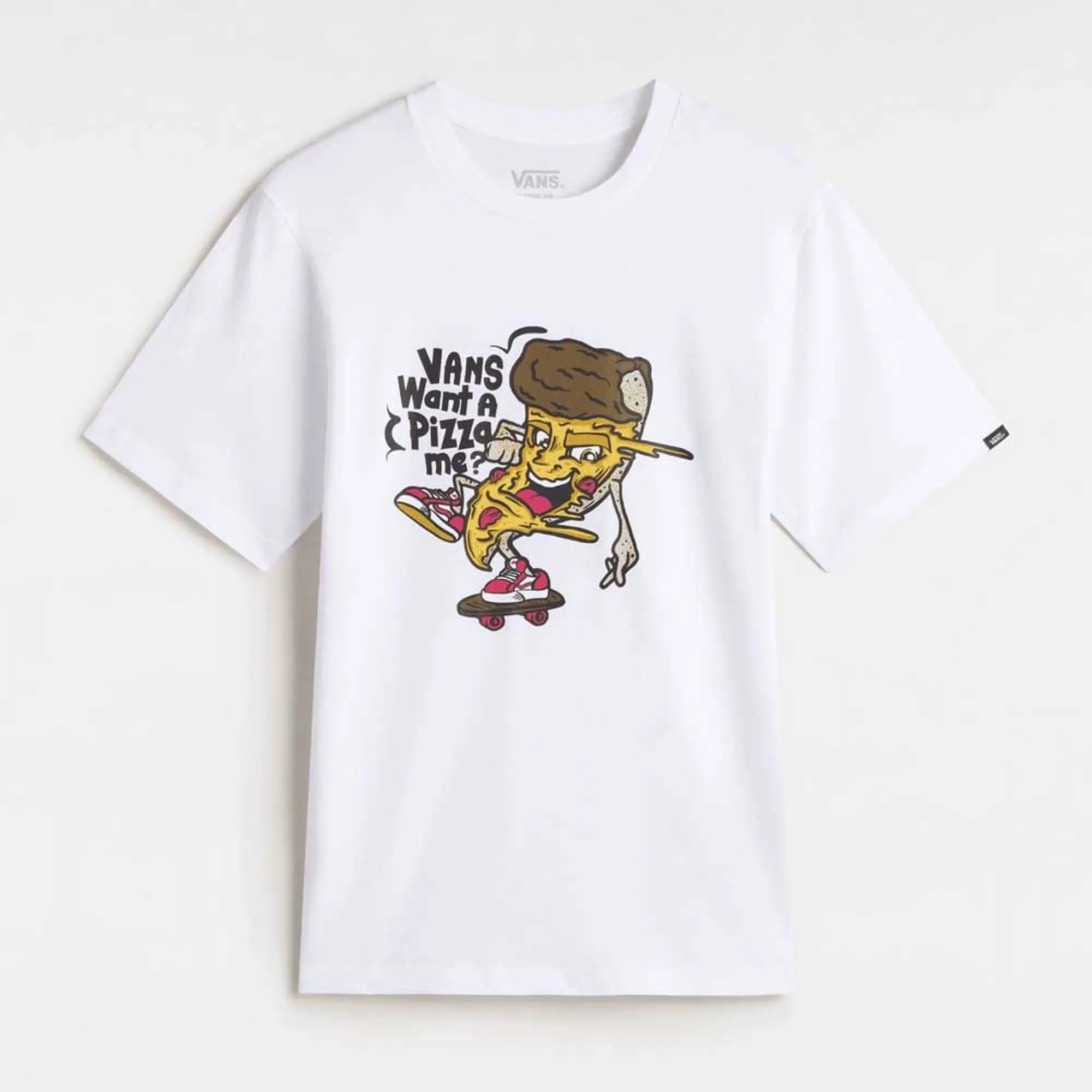 Vans - Kids Pizza Me T-Shirt (8-14 Years), White