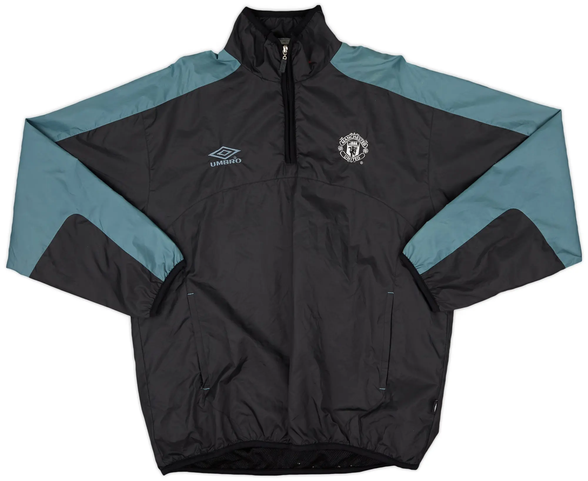 1999-00 Manchester United Umbro 1/4 Zip Training Top - 8/10 - (XL)